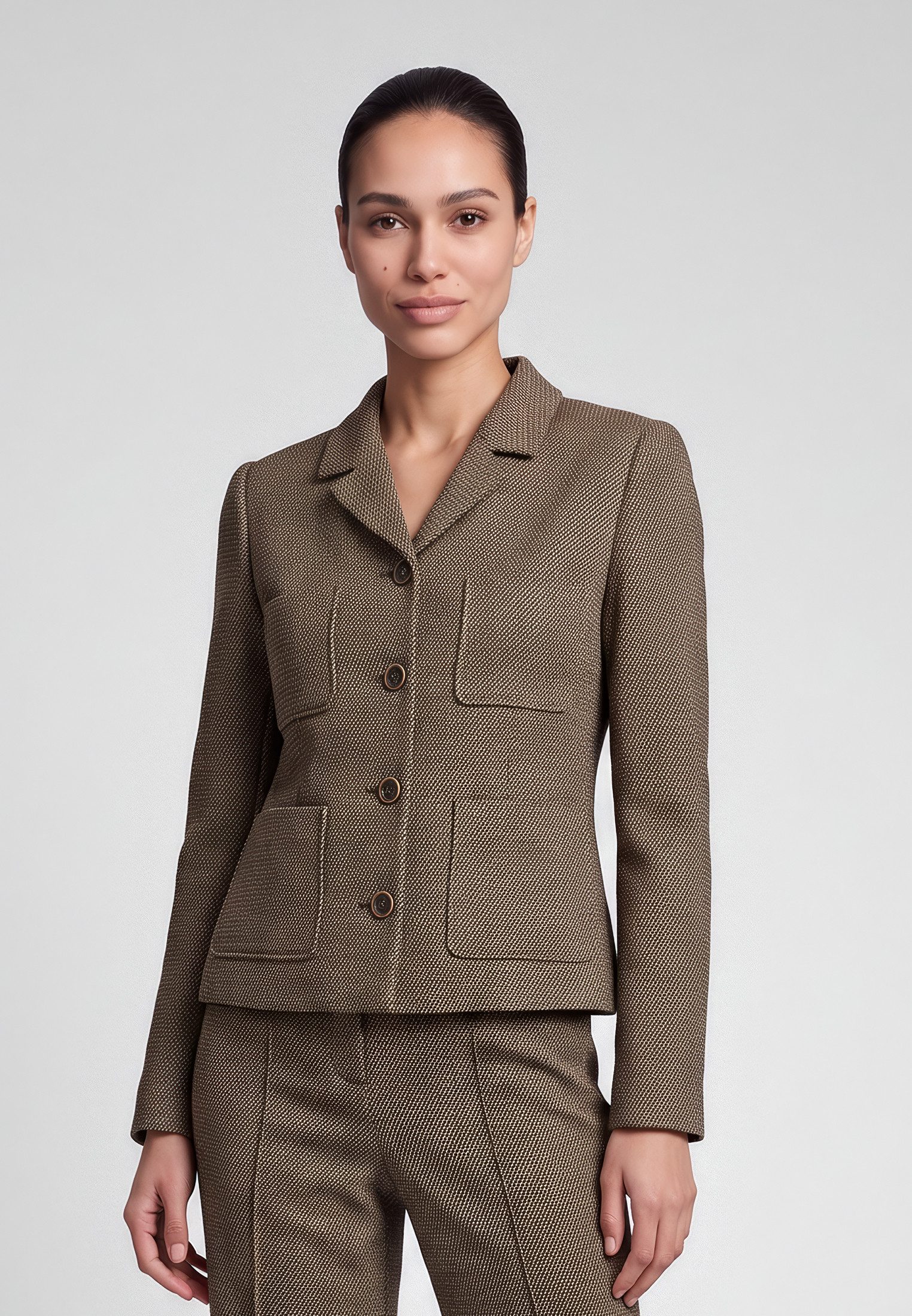 MARC AUREL Longblazer aus multicolor-Jersey