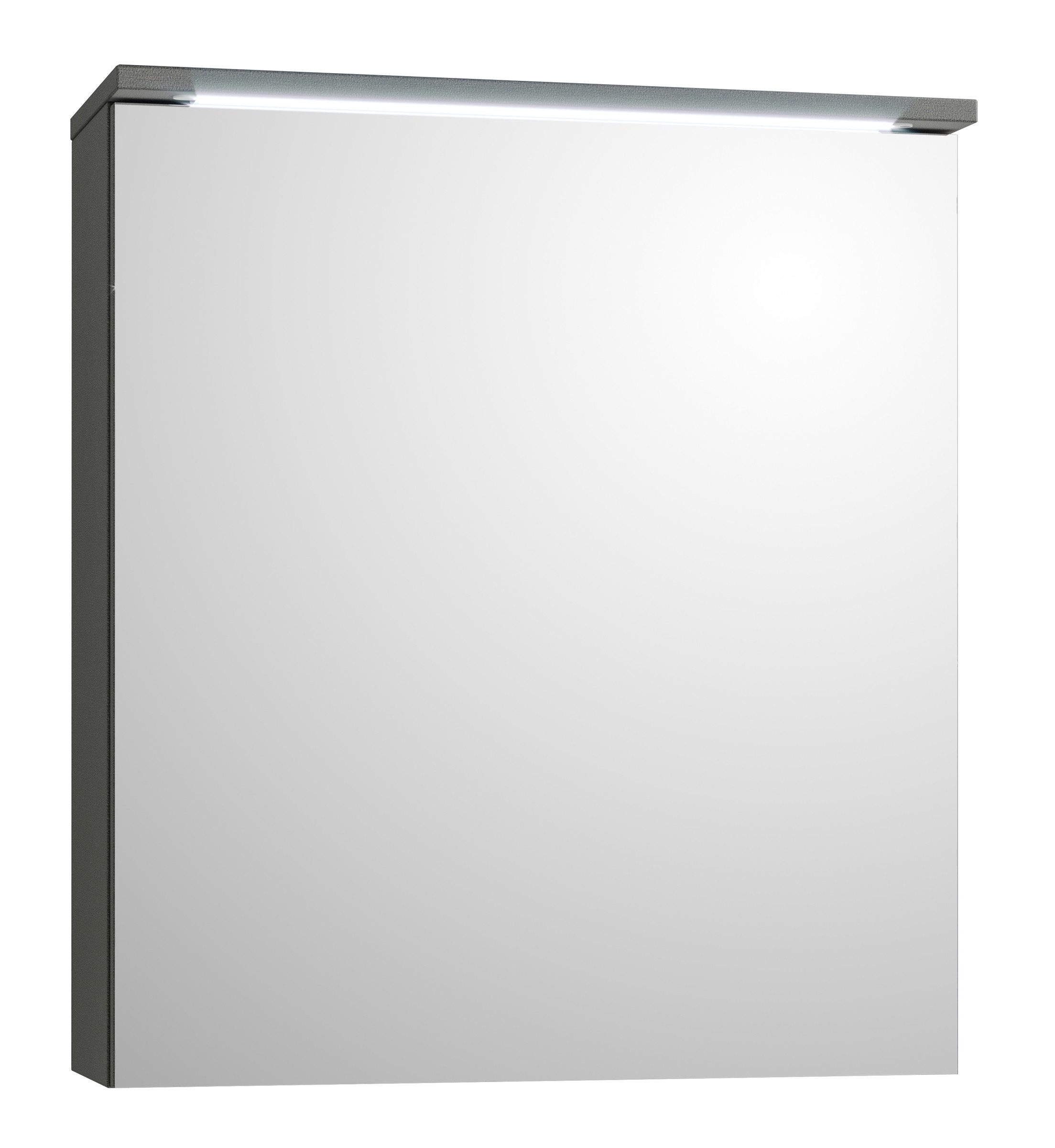 PREISBRECHER Badezimmerspiegelschrank Two LED, Steckdose, titan-grau günstig online kaufen