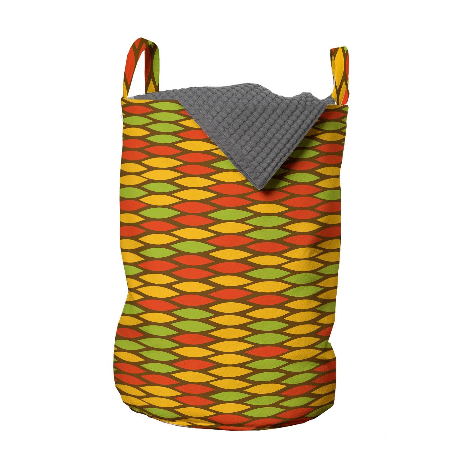 Abakuhaus Wäschesäckchen Wäschekorb mit Griffen Kordelzugverschluss für Waschsalons, Bunt Rastafari Snake Skin | Wäschesäcke