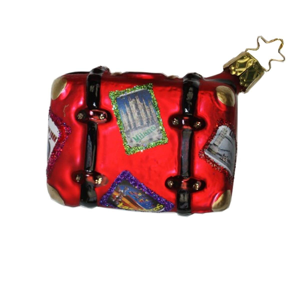 INGE-GLAS® Christbaumschmuck INGE-GLAS Weihnachts-Anhänger Reise-Koffer (1-tlg)