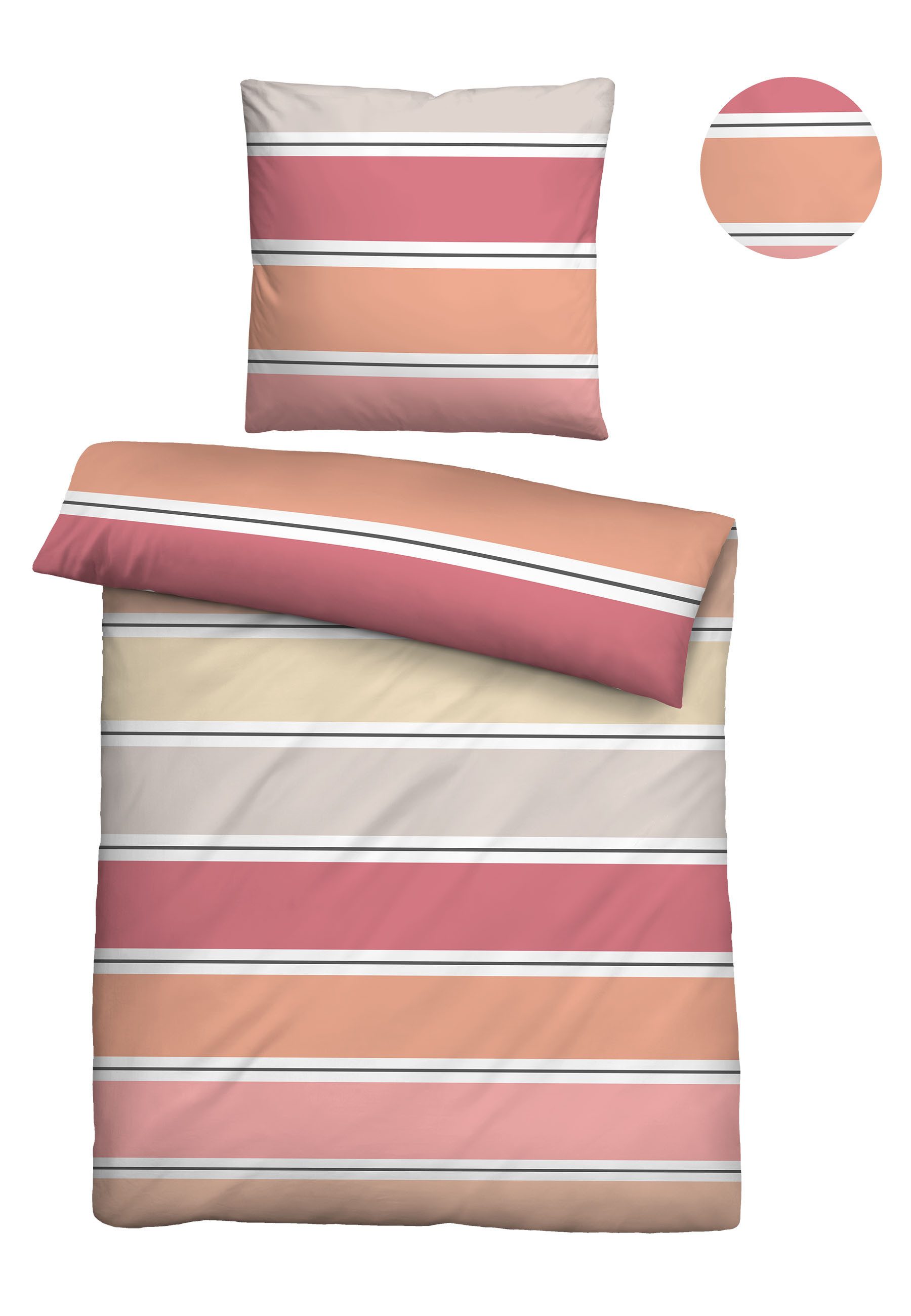 Biberna Bettwäsche 0025009, Soft-Seersucker, 2 teilig, günstig online kaufen