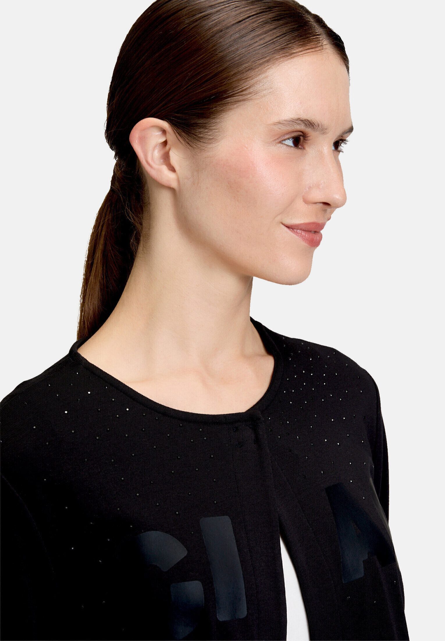 Betty Barclay Sweatjacke Damen mit Rundhalsausschnitt