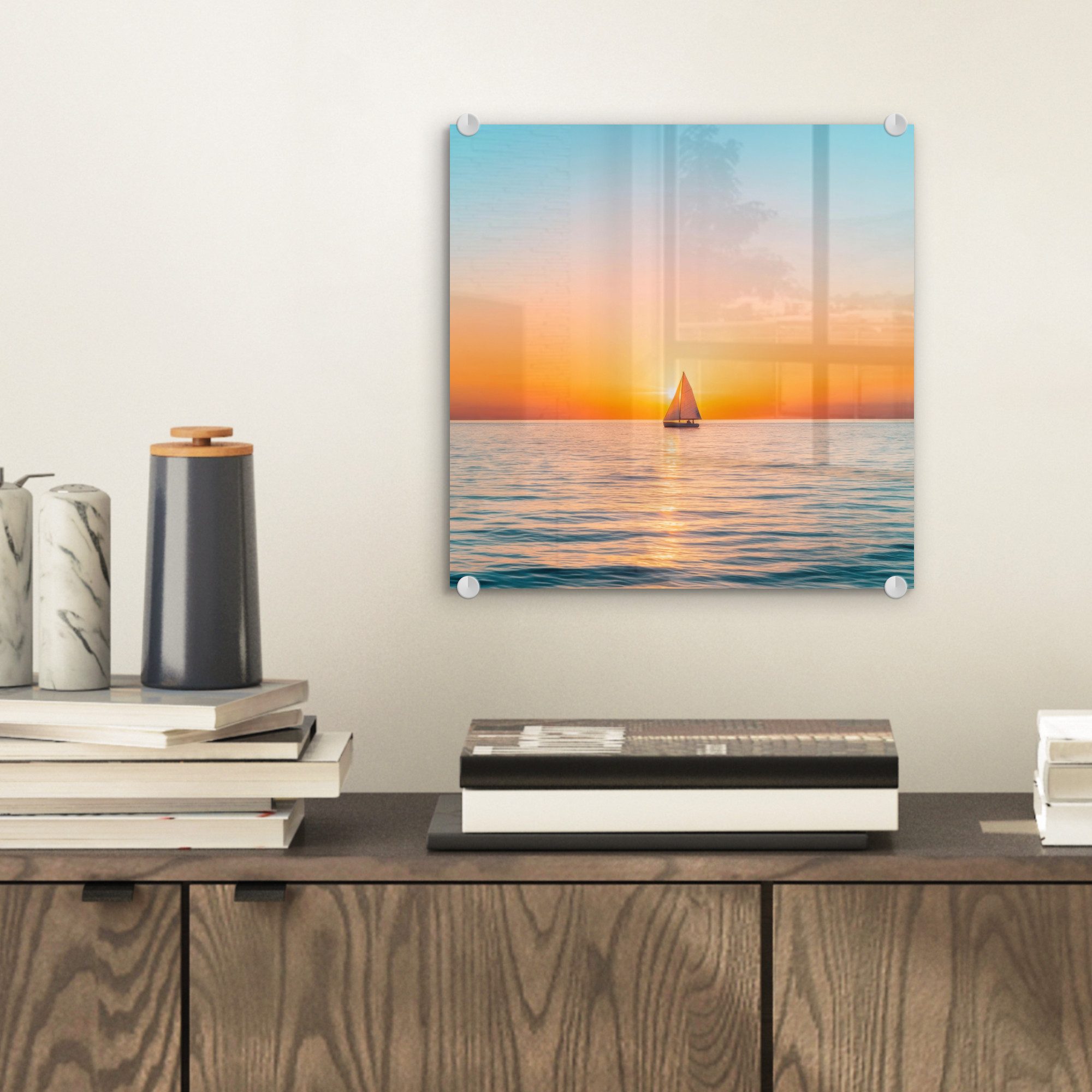 MuchoWow Acrylglasbild Meer - Segelboot - günstig online kaufen