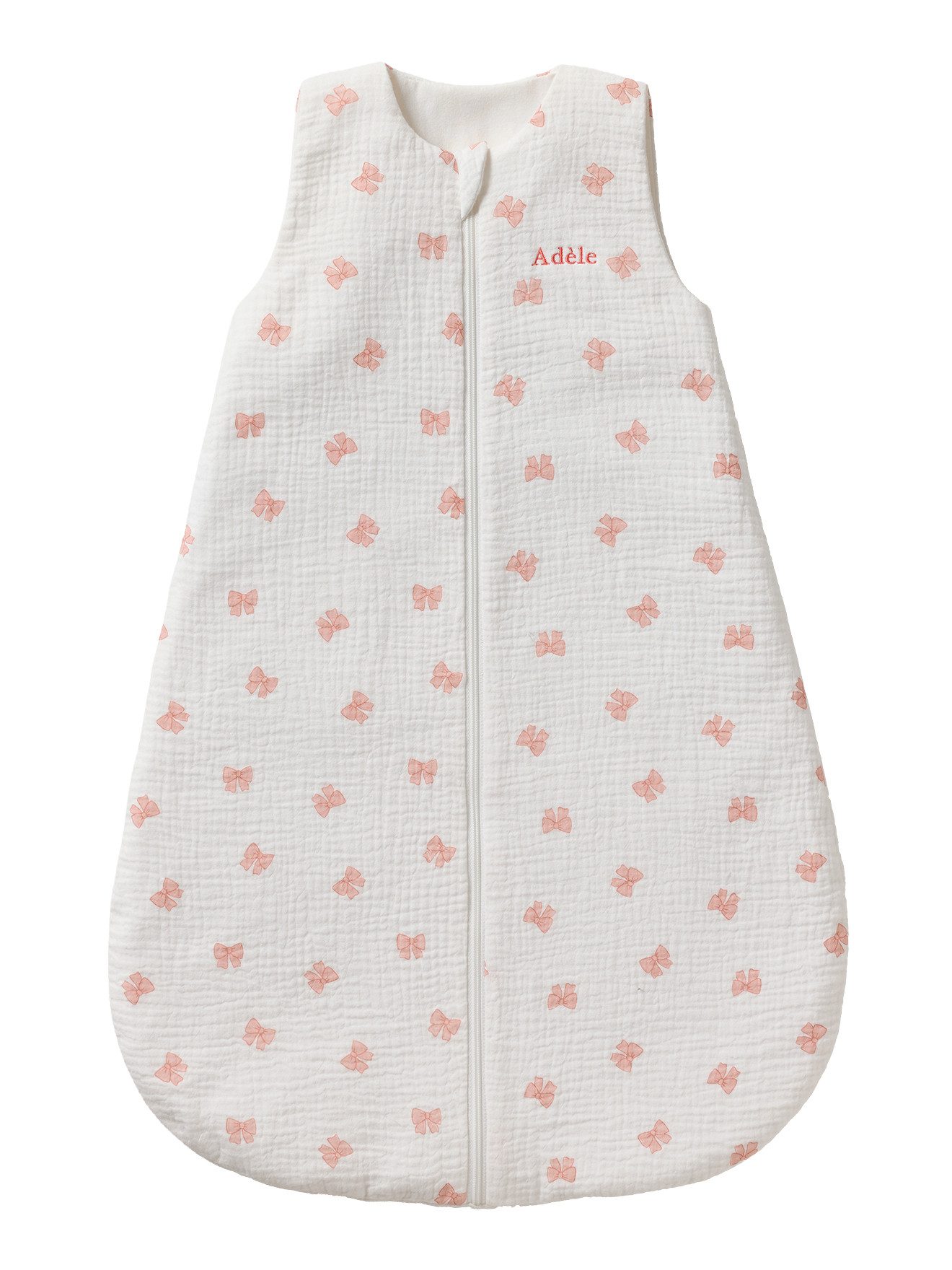 vertbaudet Babyschlafsack Baby Sommer-Schlafsack aus Musselin SCHLEIFE TOG 1, Sommerschlafsack, 1 TOG