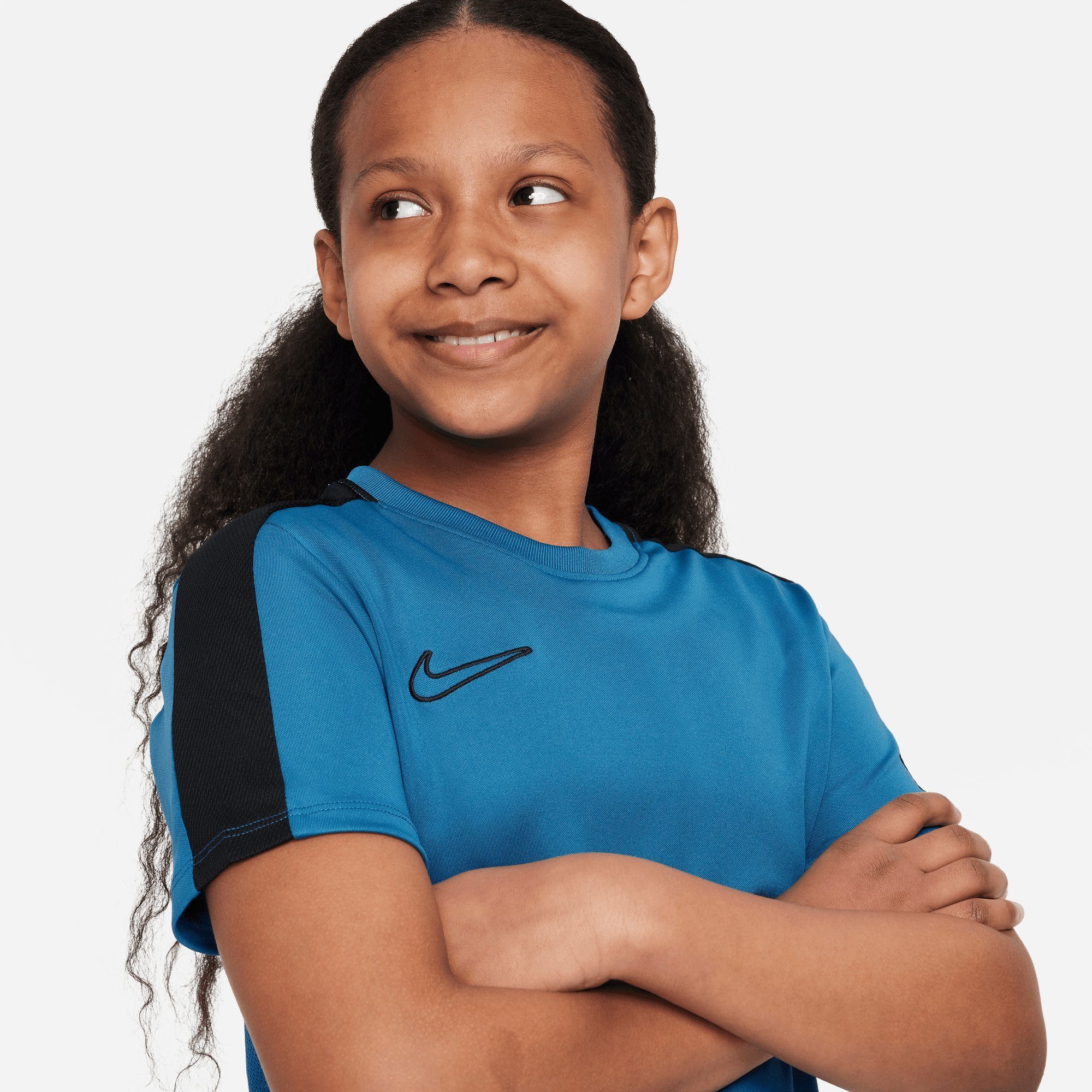 TOP Trainingsshirt Nike KIDS' BLUE/BLACK/BLACK INDUSTRIAL ACADEMY DRI-FIT