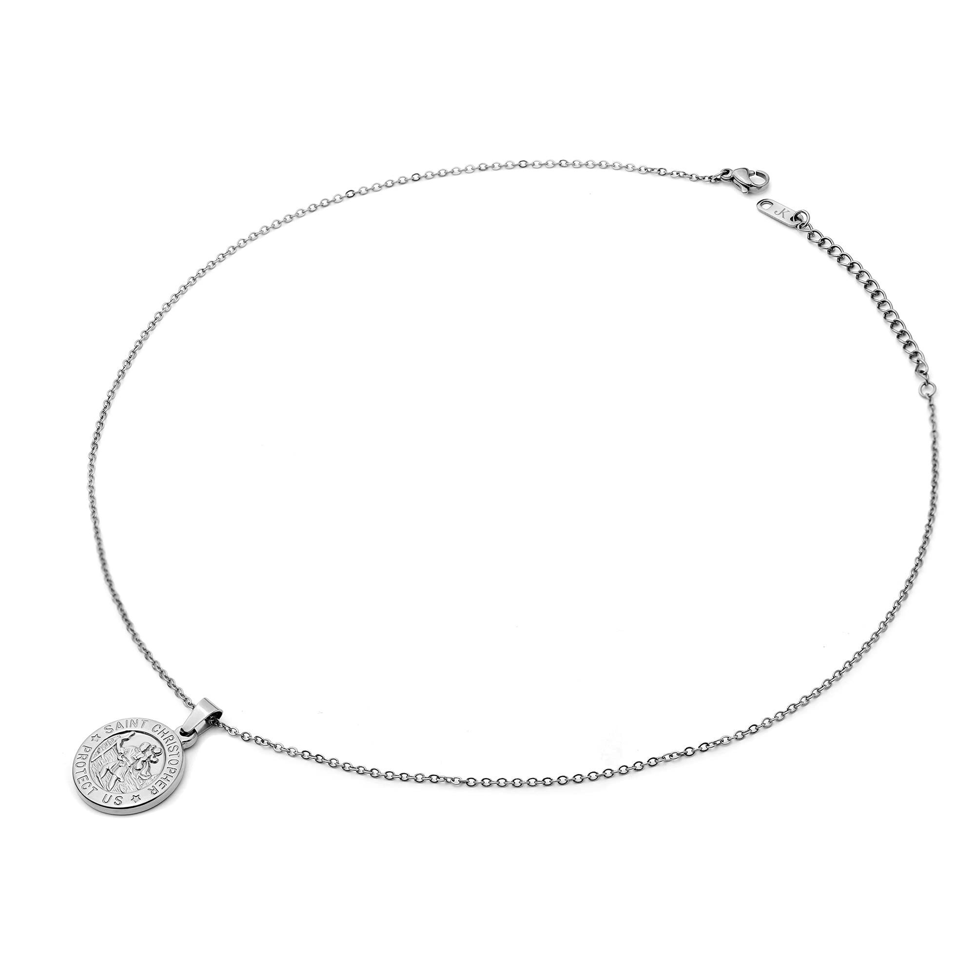 Kim Johanson Kette mit Anhänger Heiliger Sankt Christopherus, aus Edelstahl günstig online kaufen