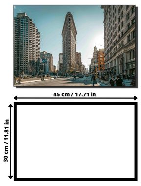 Victor (Zenith) Acrylglasbild Acrylglasbild \"New York Flat Iron\" - Größe: 30 x 45 cm, Städte, in 30 x 45 cm, Glasbilder New York, Wanddeko