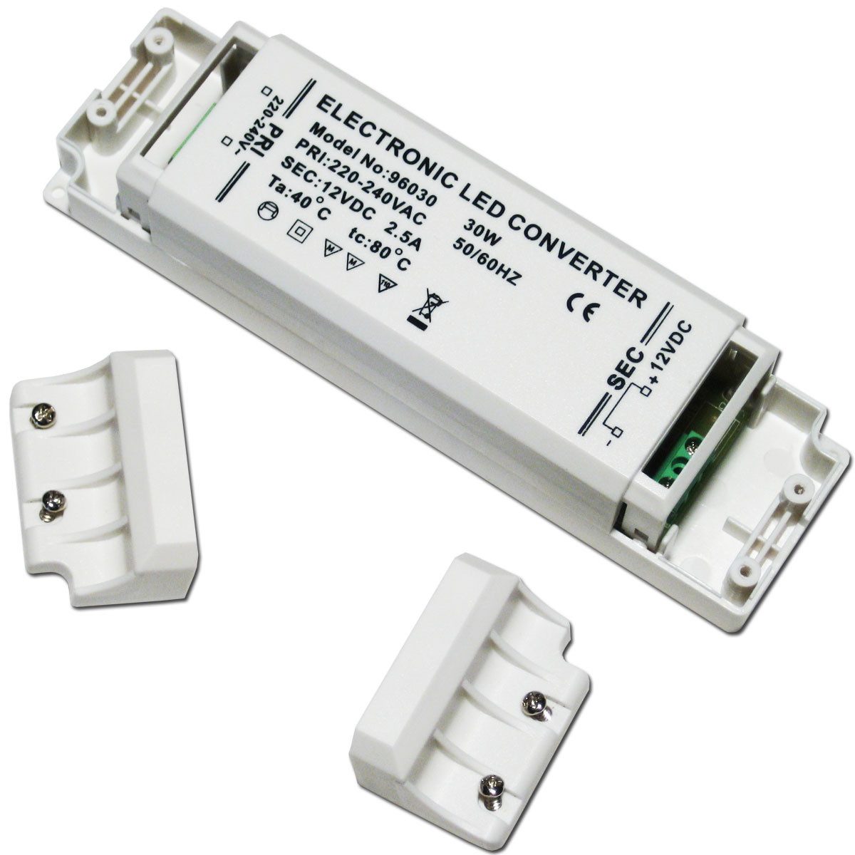 ChiliTec 30W LED Transformator, max. 2,5A 12V DC, Trafo LED Trafo