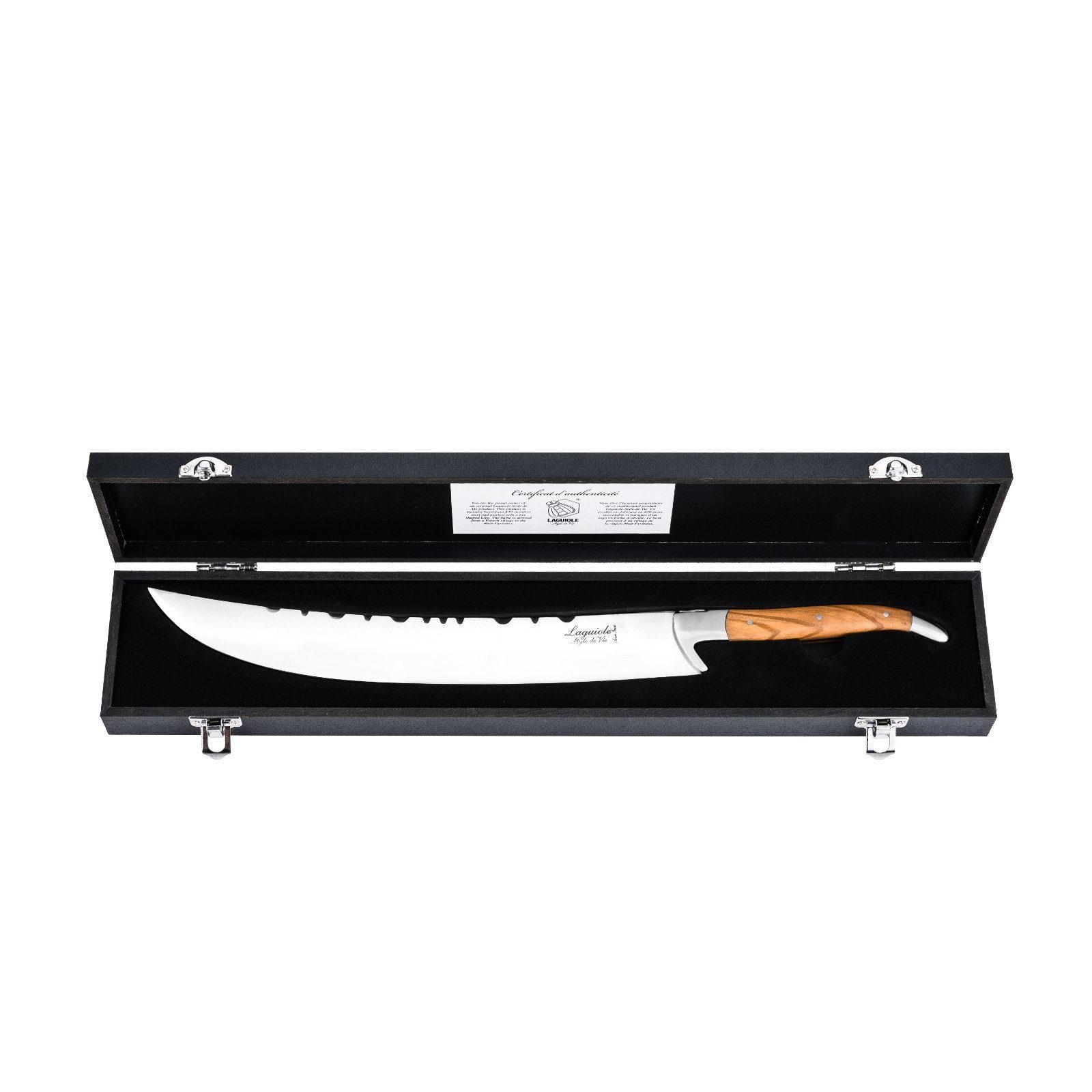 Laguiole Style de Vie Ножи-Set Laguiole Style de Vie Champagnersäbel Luxury Line, Olivenholz