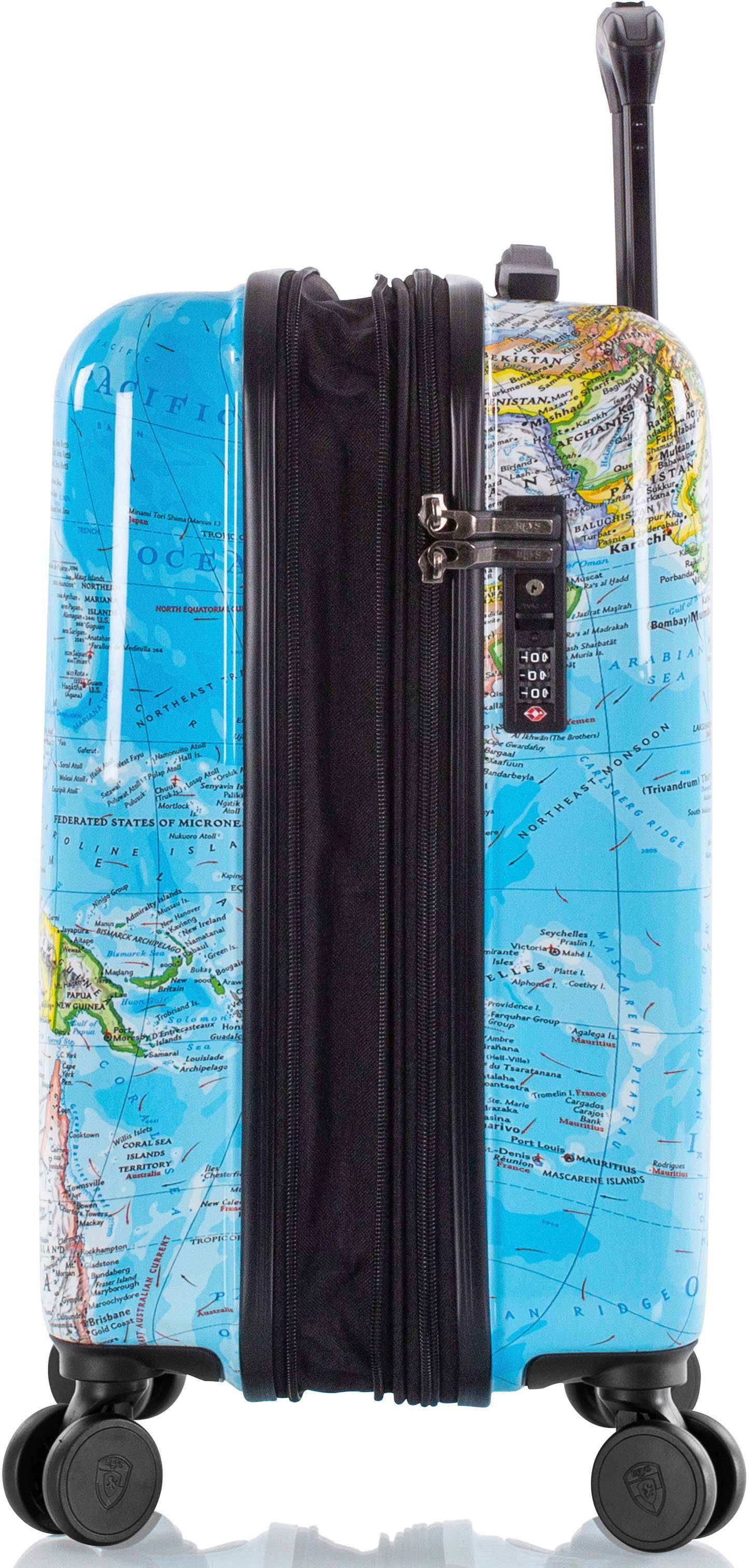 Heys Hartschalen-Trolley Journey 3G bunt, 53 cm, 4 Rollen, Heys Hartschalen-Koffer Volumenerweiterung
