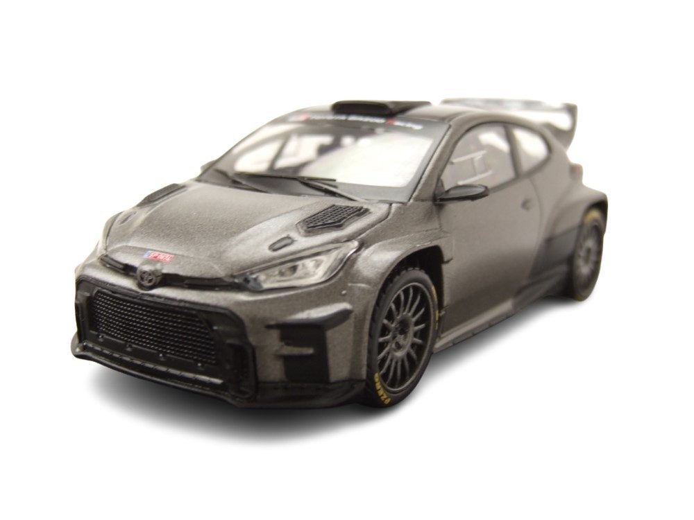 ixo Models Modellauto Toyota GR Yaris Rally2 2024 matt grau metallic, Maßstab 1:43