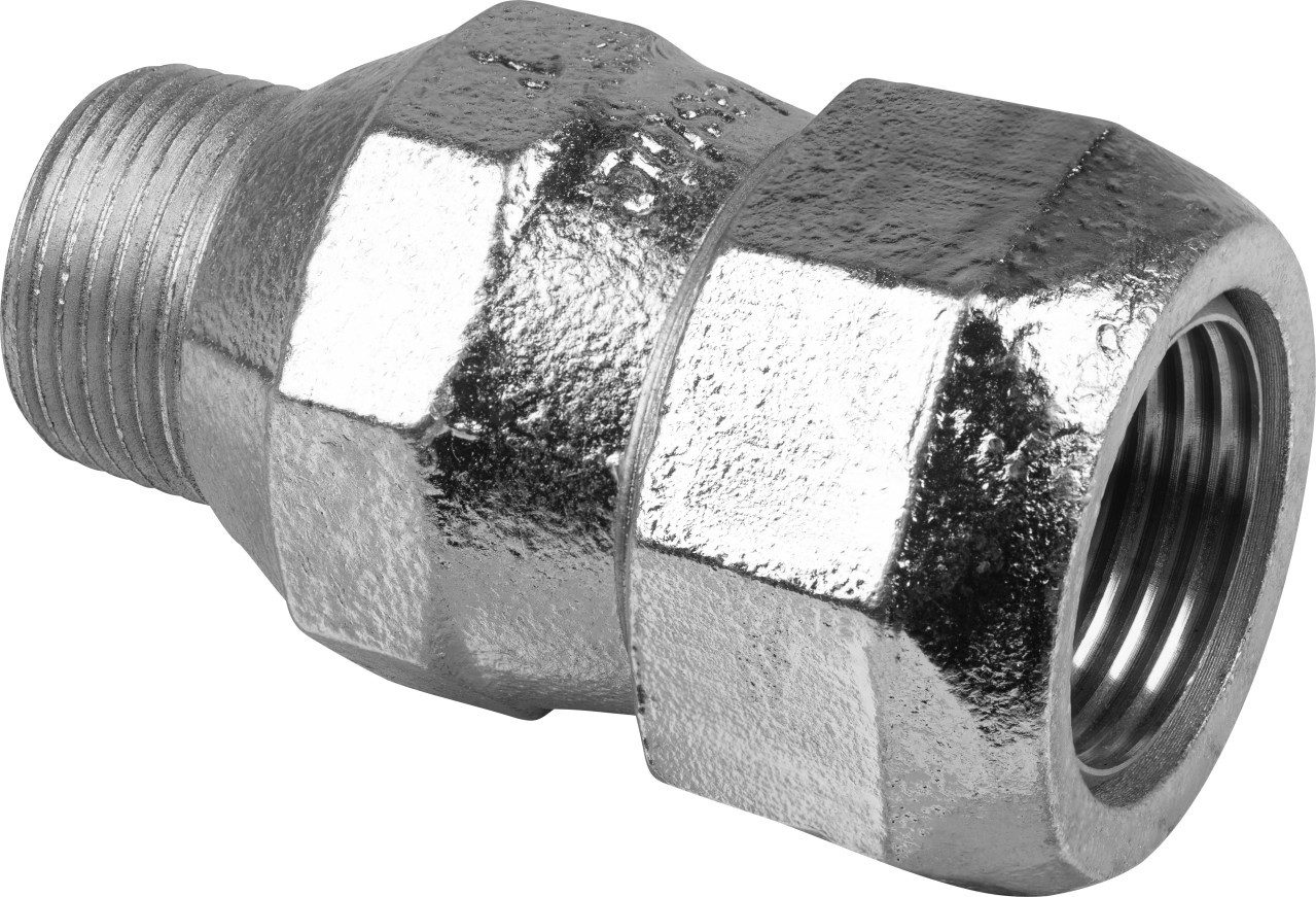 Connex Rohrverbinder Cornat Klemmverschraubung verzinkt 1 Temperguss