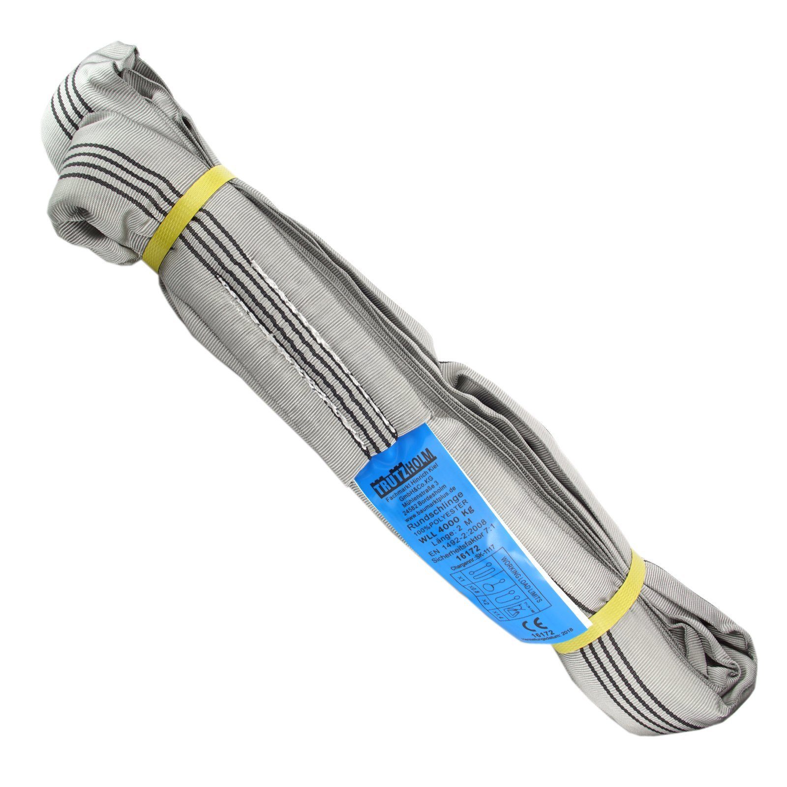 TRUTZHOLM 4x Rundschlinge 4000 kg 4 to 4 m Umfang Hebeband Hebeschlinge Hebeband (Set, 4-tlg), Oberflächenschonend
