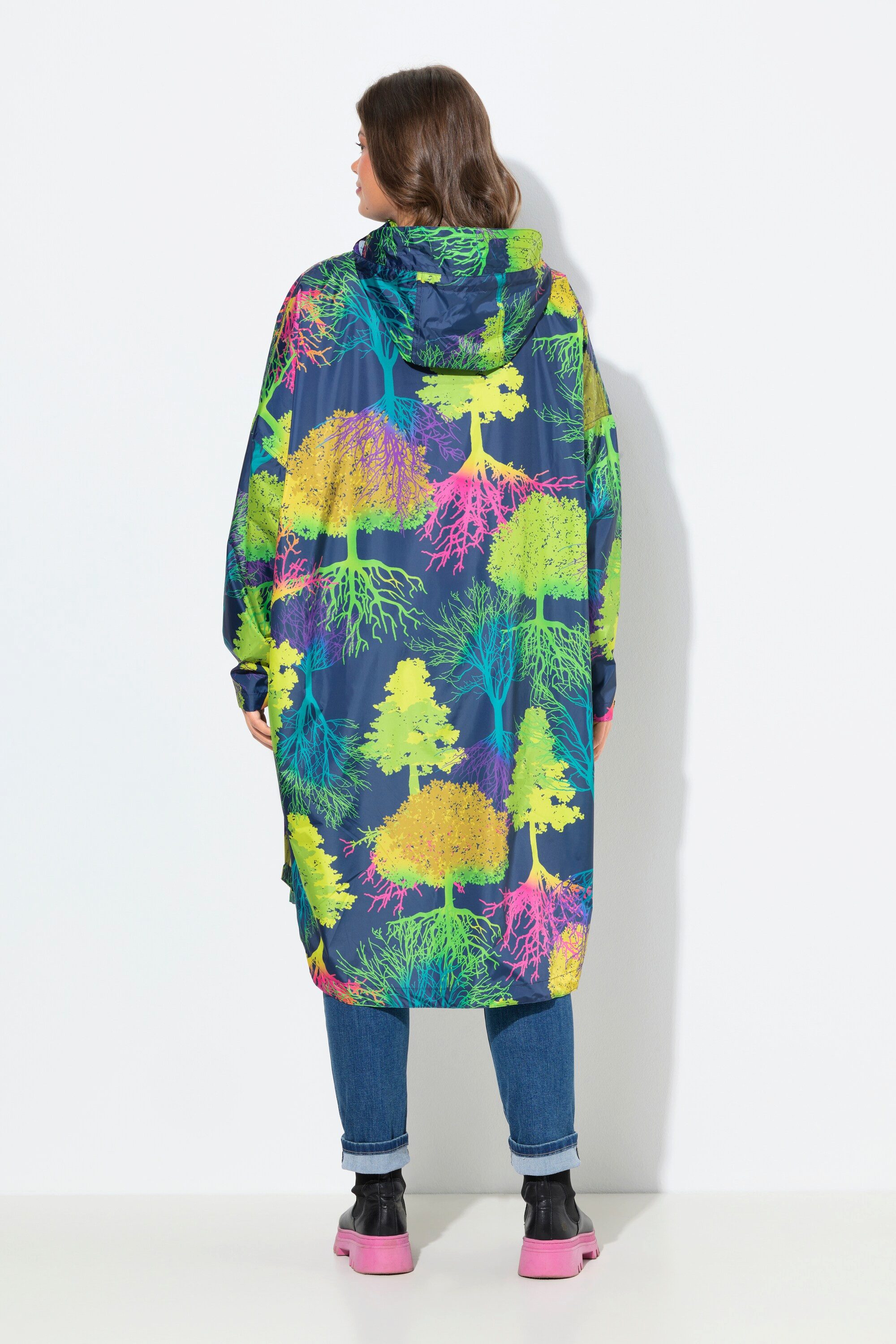 Laurasøn Funktionsjacke Funktions-Regencape Unisex Print Kapuze