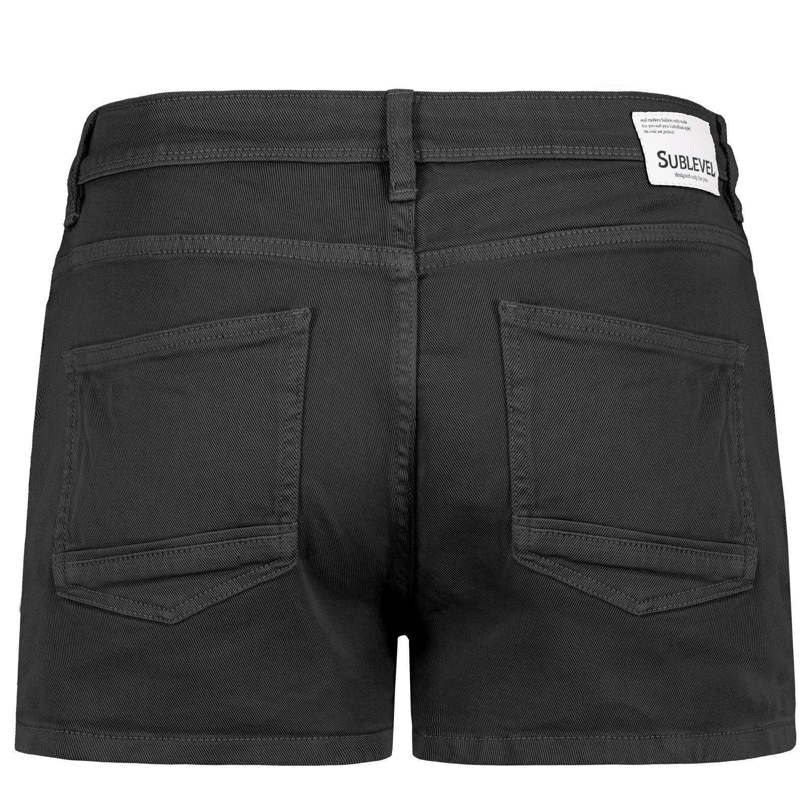 SUBLEVEL Shorts Damen Bermudas kurze Hose Baumwolle Hotpants Chino Sommer Hose – Bild 2 von 5