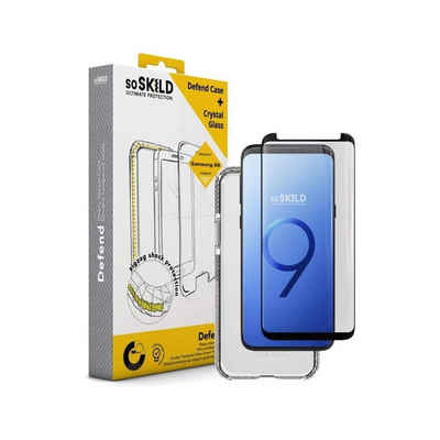 SoSkild Handyhülle SoSKILD Defend Case + Glass für Galaxy S9 transparent