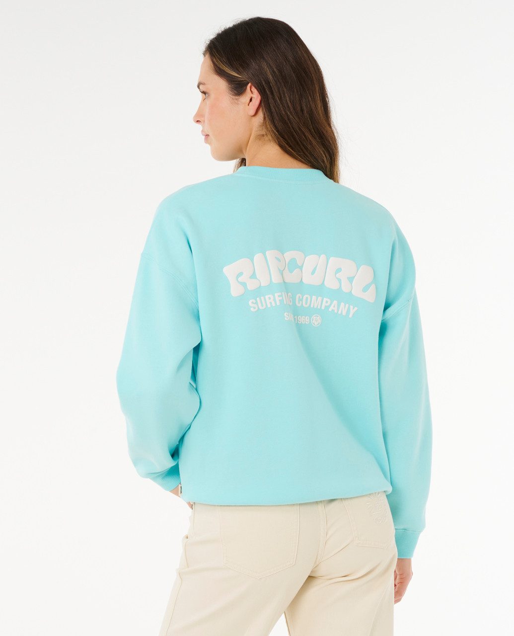 Rip Curl Kapuzenpullover Rip Curl Surf Puff Inspired Crew Fleece