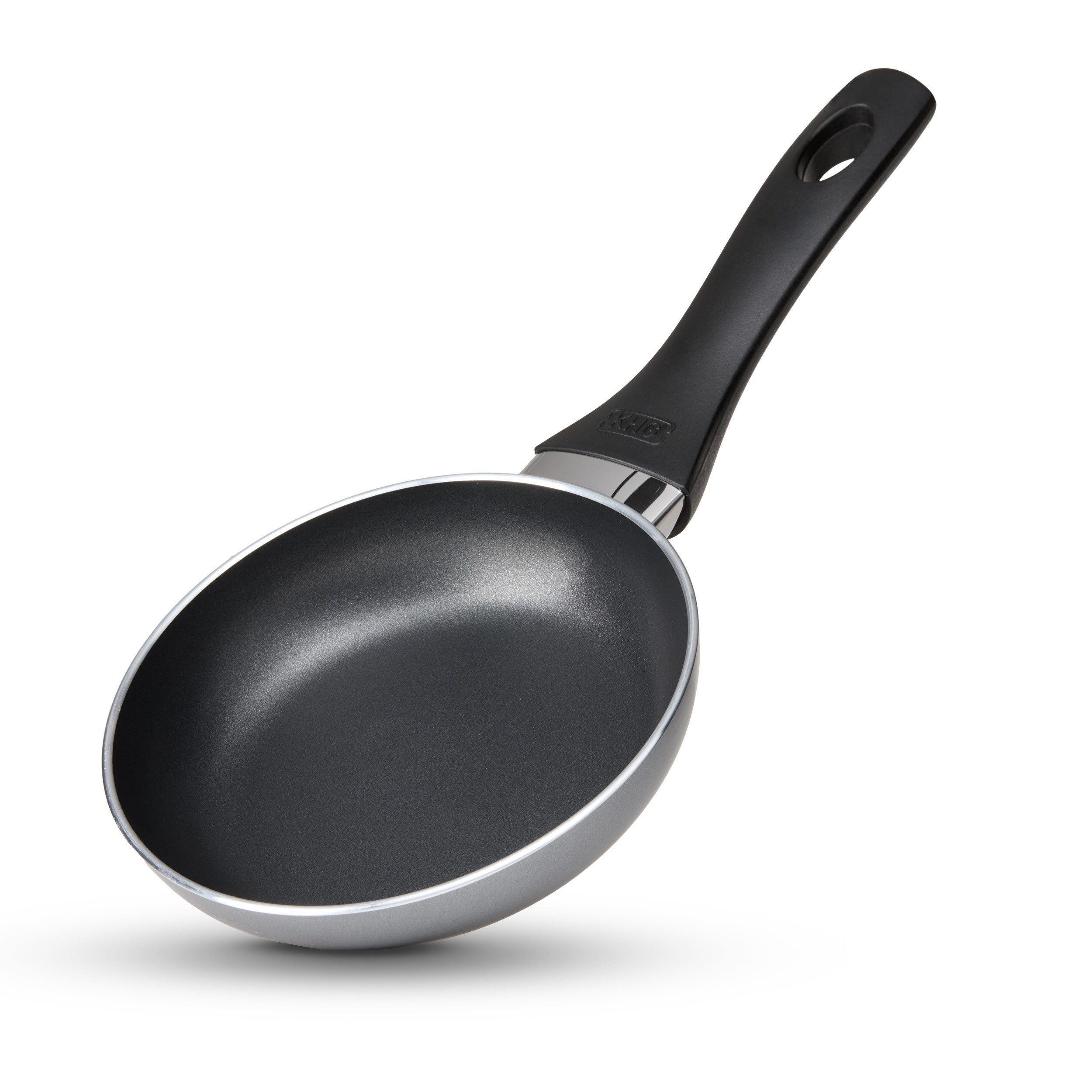 KHG Bratpfanne, Aluminium (16 cm Durchmesser, ILAG-Antihaftbeschichtung, spülmaschinengeeignet), 0,6 Liter Volumen, für alle Herdarten inklusive Induktion