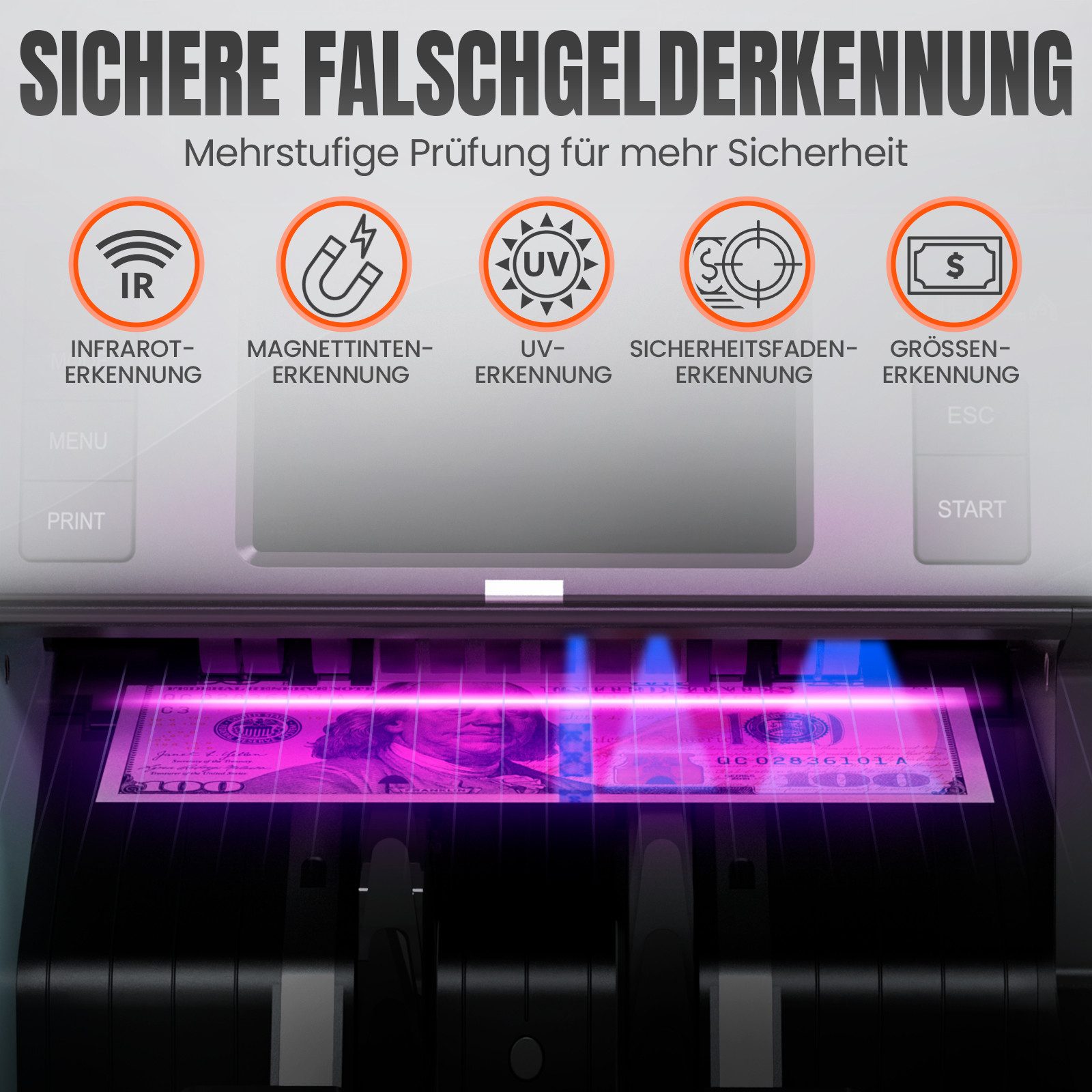Jubula Banknotenzähler MV-400