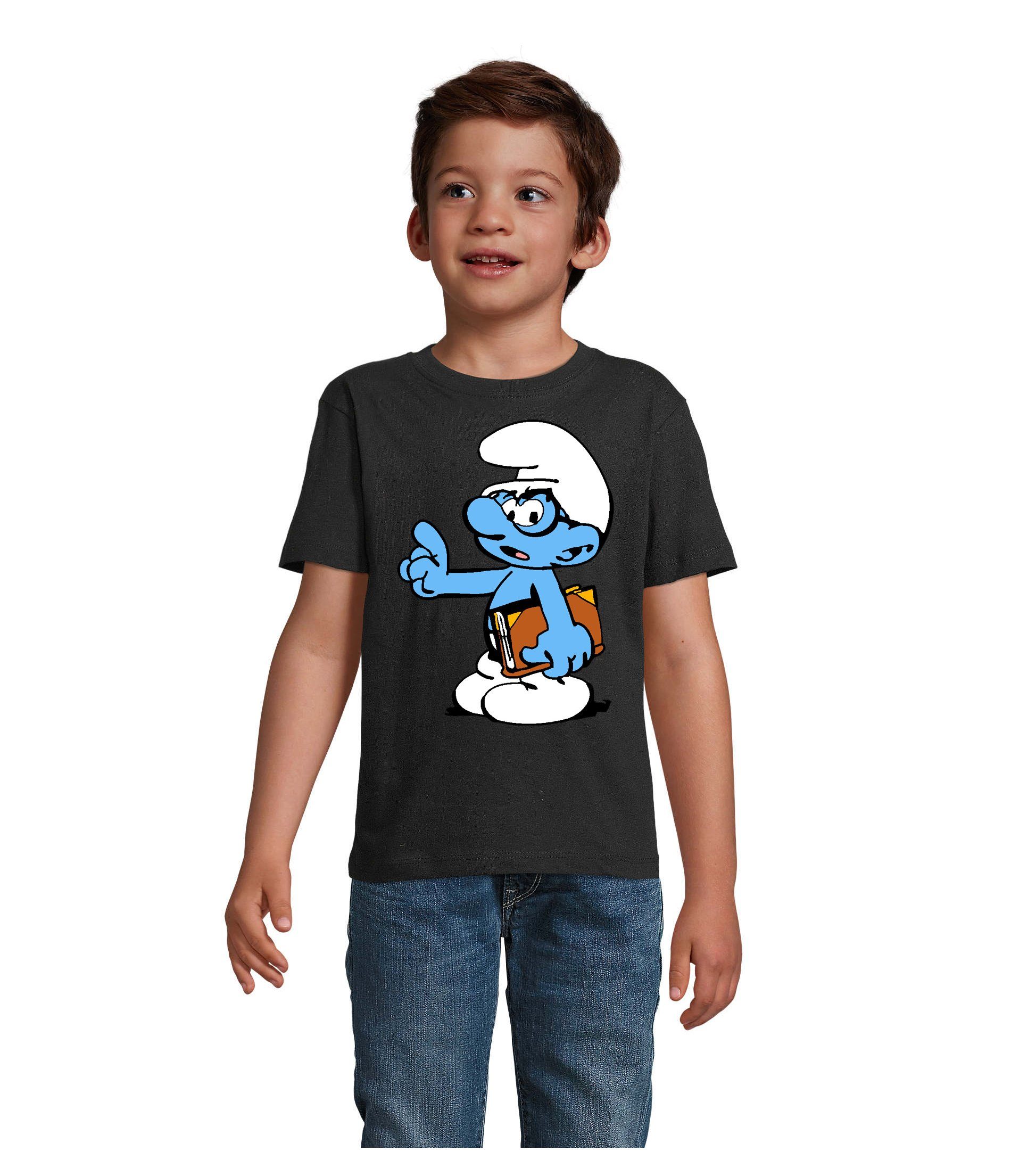 Blondie & Brownie T-Shirt Kinder Schlaubi Schlumpf Buch Schlumpfhausen Schlumpfine