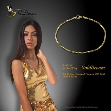 GoldDream Goldarmband GoldDream 19cm Damen Armband Fantasie (Armband), Damen Armband (Fantasie) ca. 19cm, 333 Gelbgold - 8 Karat, Farbe: gold