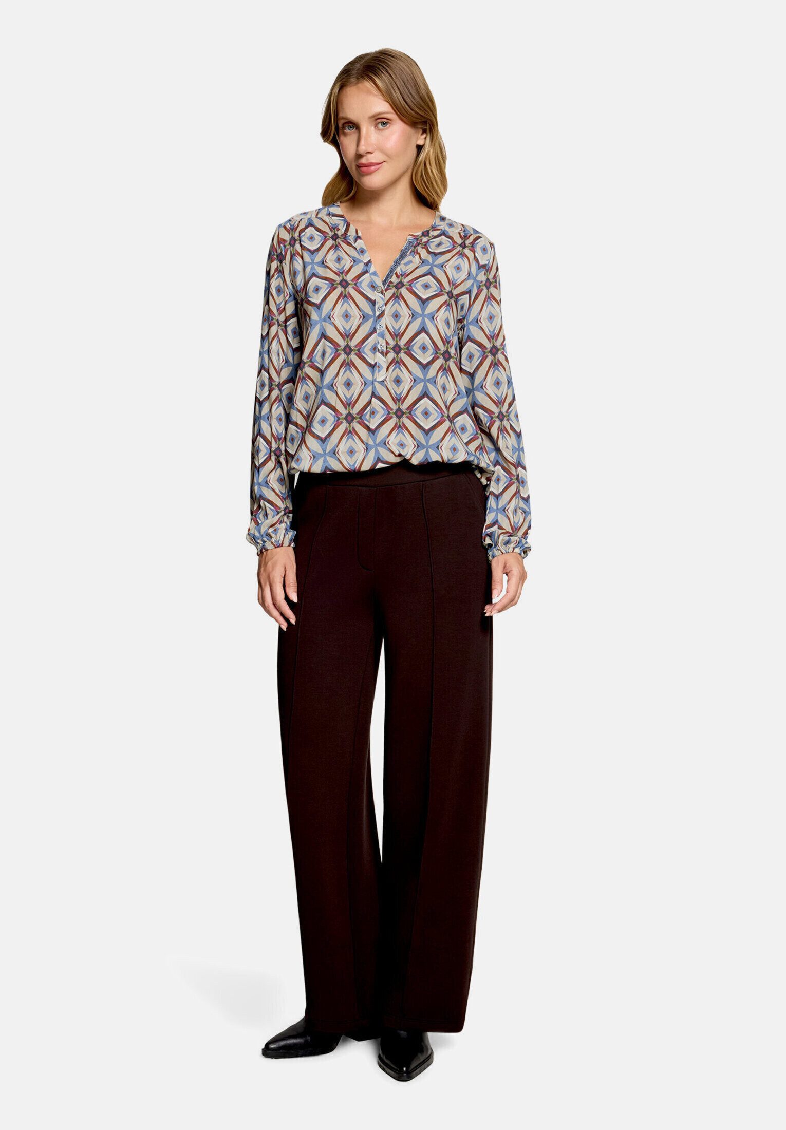 Cartoon Schlupfbluse Damen mit Muster