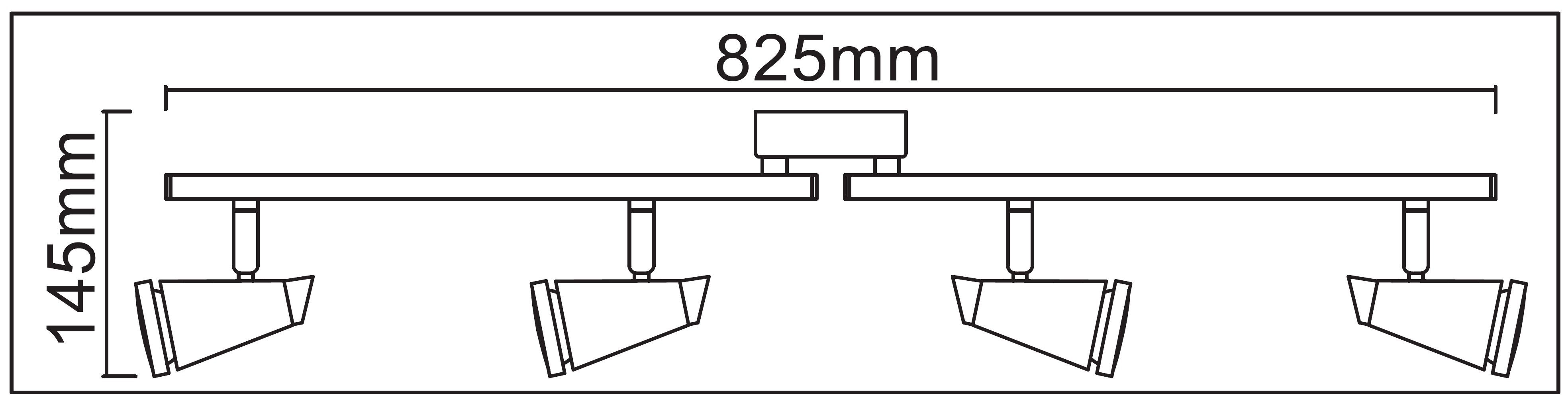 TRANGO LED Deckenstrahler, 4-flammig 1009-42 LED Badleuchte WET IP44 Bad Deckenleuchte in Nickel matt & Chrom, Flurlampe, WC Lampe, Deckenlampe, Deckenstrahler, warmweiß, LED Leuchtmittel Spots schwenkbar