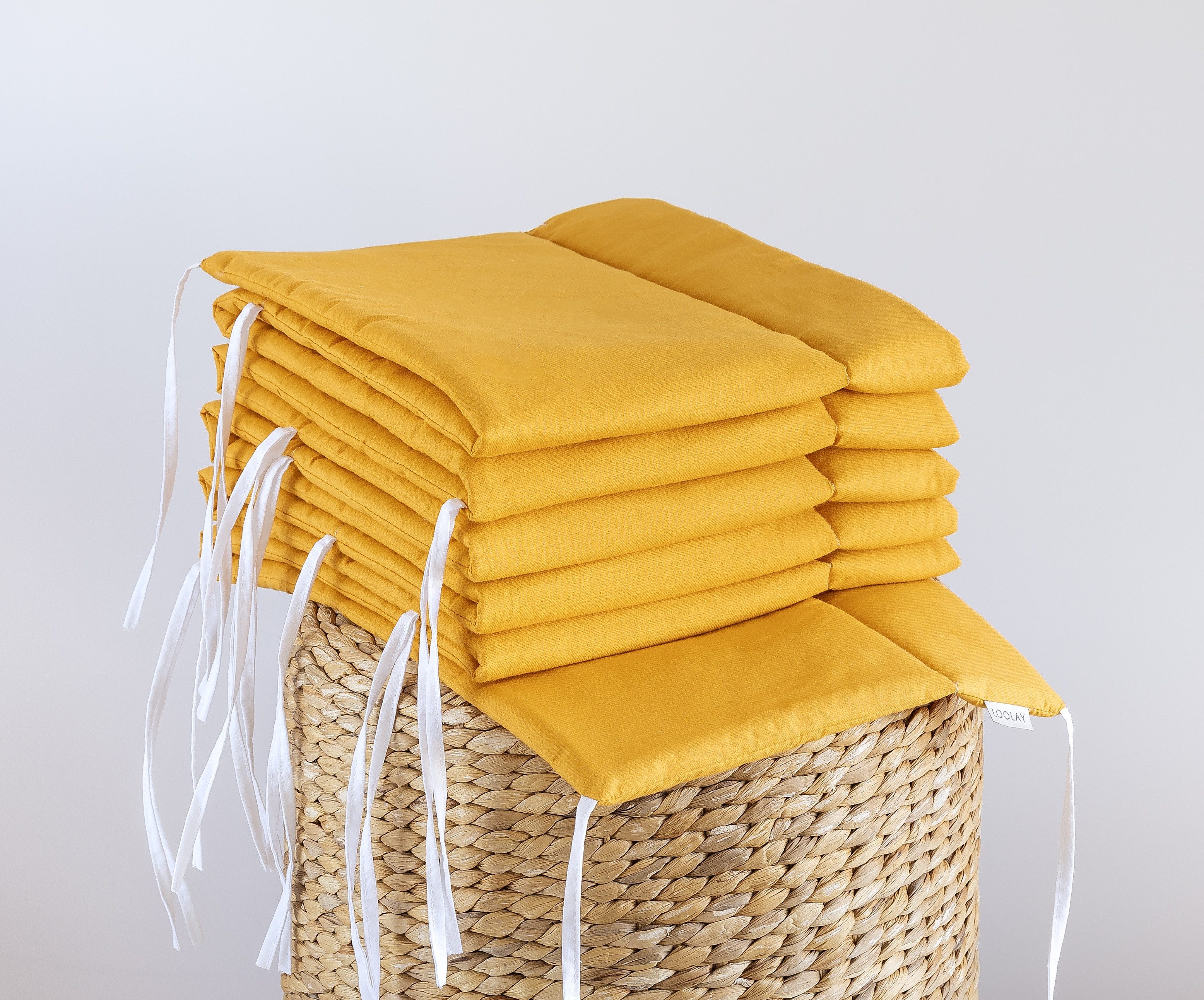 Loolay Bettnestchen SENFGELB Baumwolle Atmungsaktives Babybett Nestchen BET günstig online kaufen