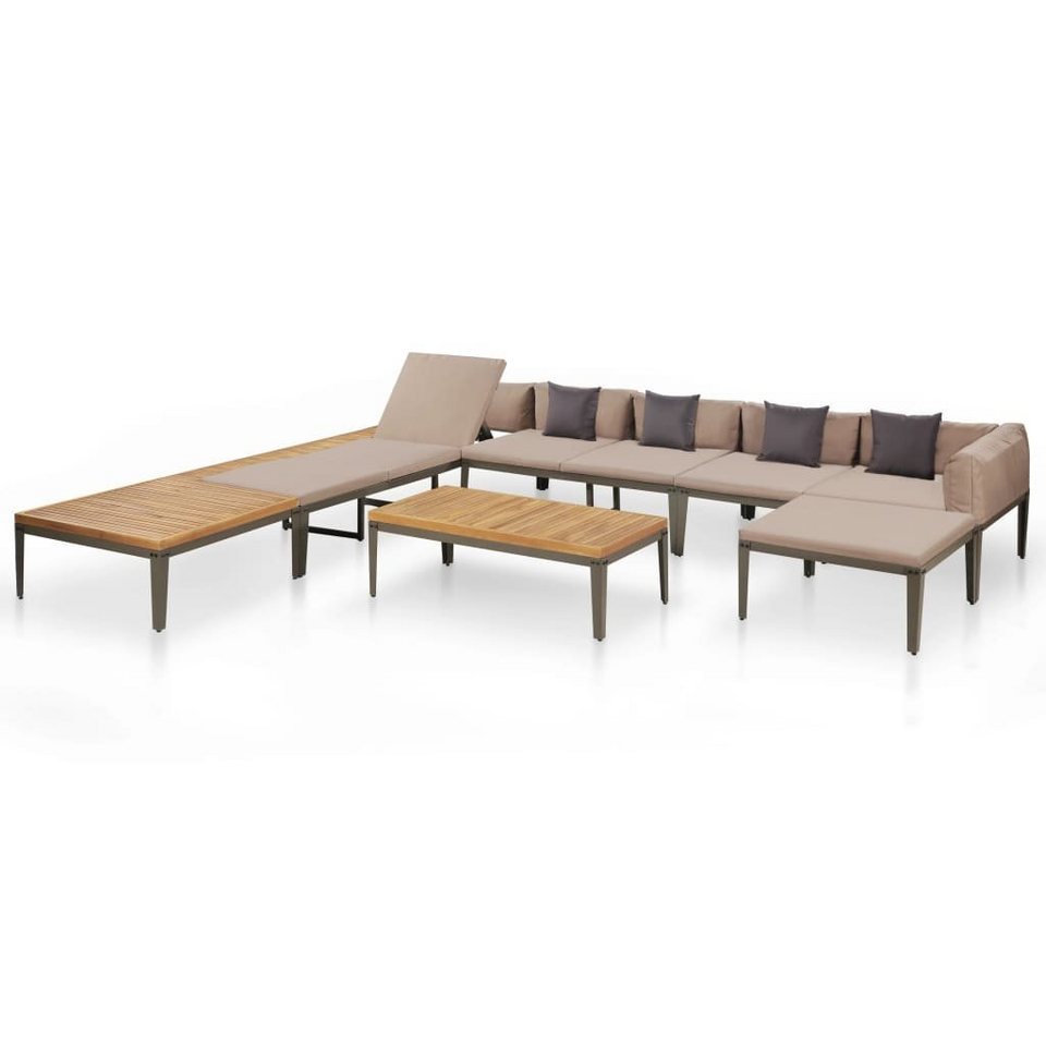 vidaXL Gartenmöbelset »vidaXL 6tlg. GartenLoungeSet mit