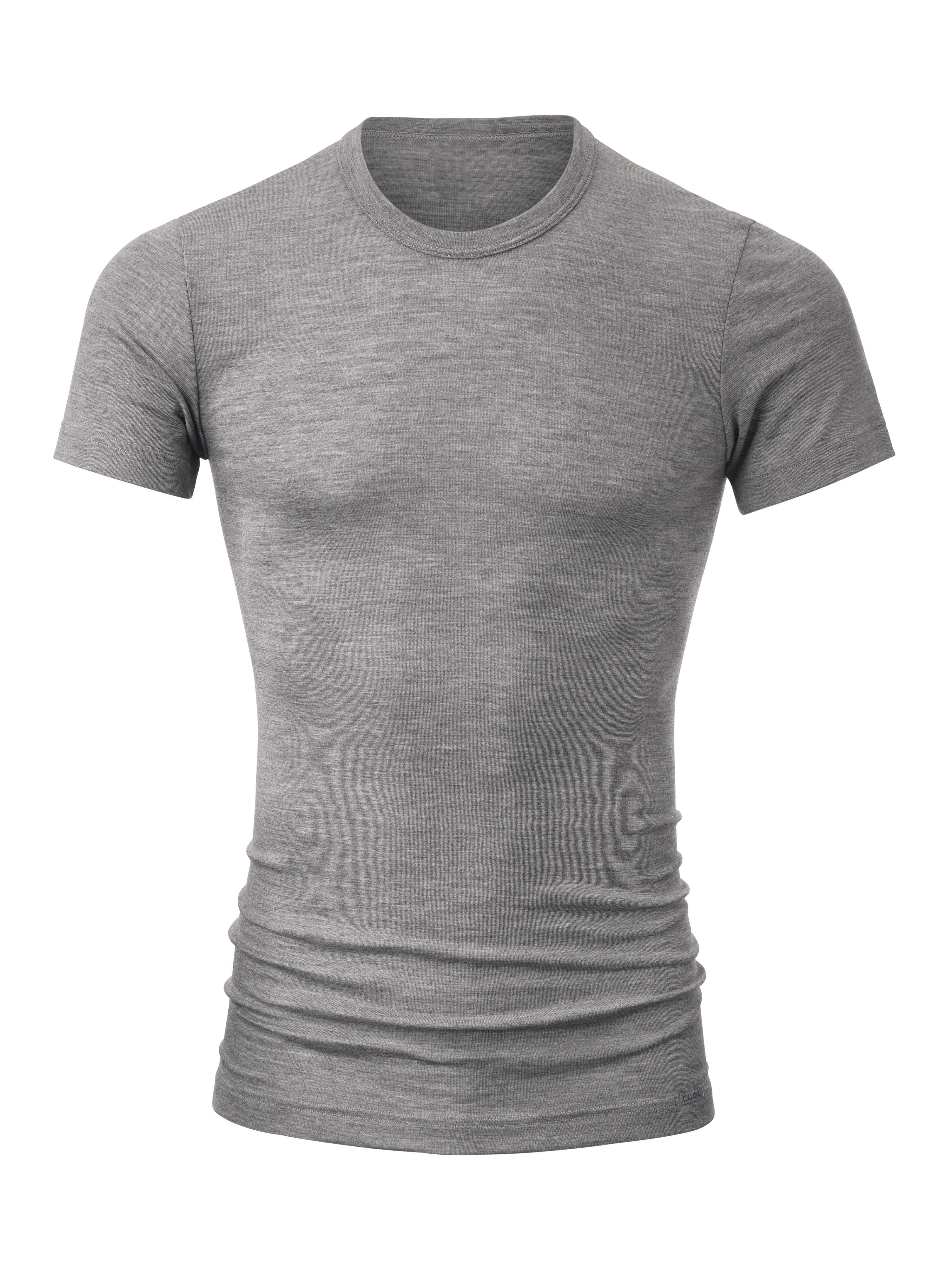 CALIDA T-Shirt Wool & Silk einzigartige Melé-Optik, wärmend, atmungsaktiv, günstig online kaufen