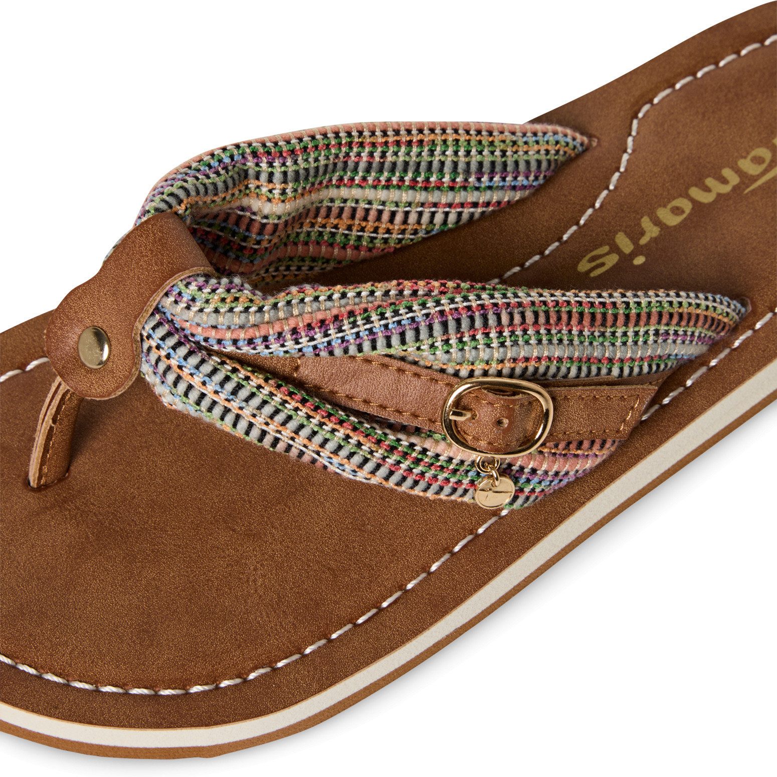 Tamaris AVRIL Zehentrenner, Sommerschuh, Flats, Schlappen günstig online kaufen