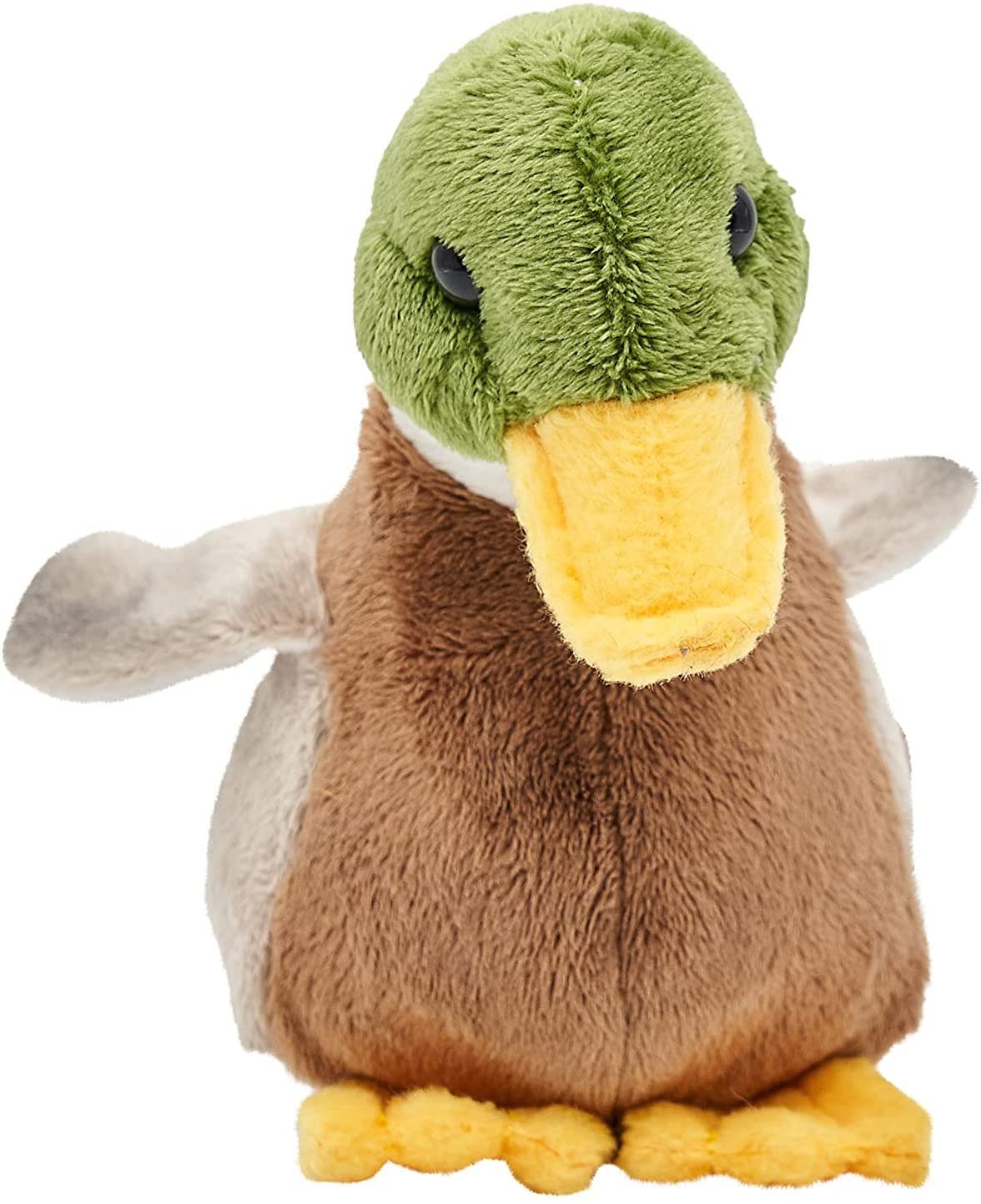 mit 16 - cm Füllmaterial! Ente (Länge) 100 Kuscheltier Stimme % - Plüschtier, Plüsch-Vogel zu Uni-Toys - recyceltes