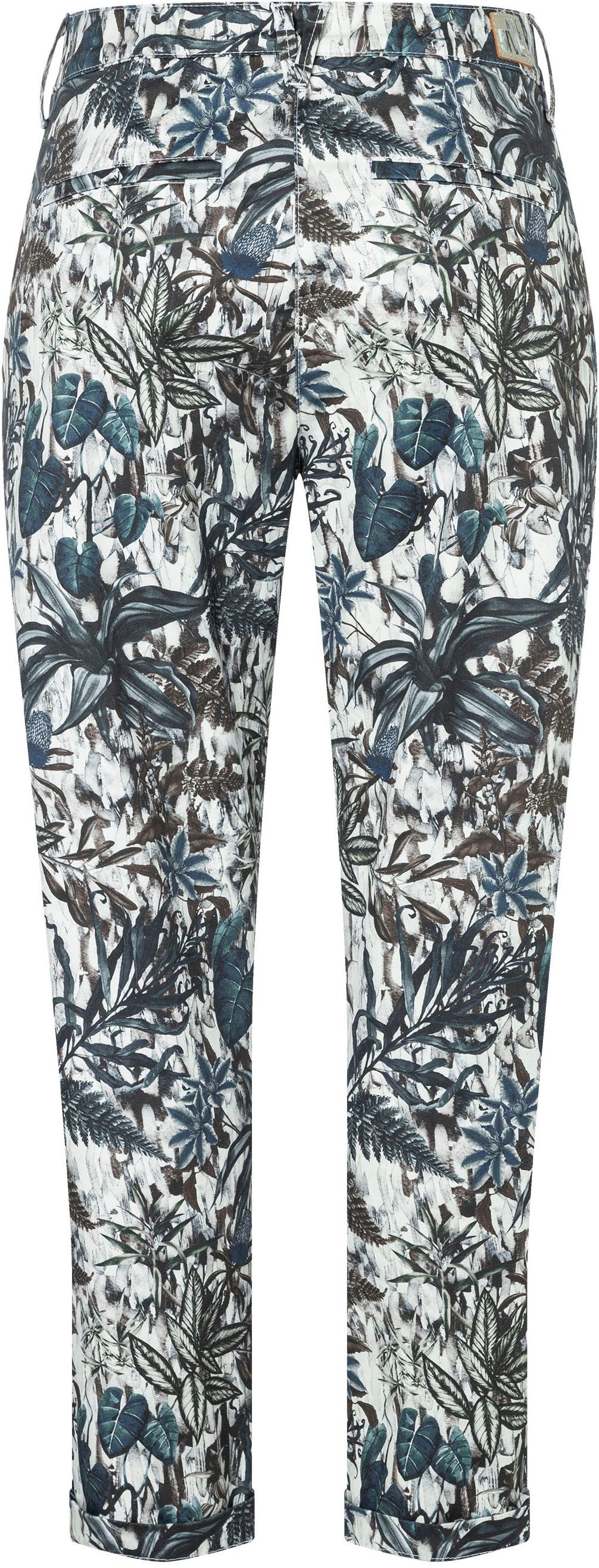 MAC Chinohose CHINO turn up mit dezentem Glanz, elegant und sportiv zugleich