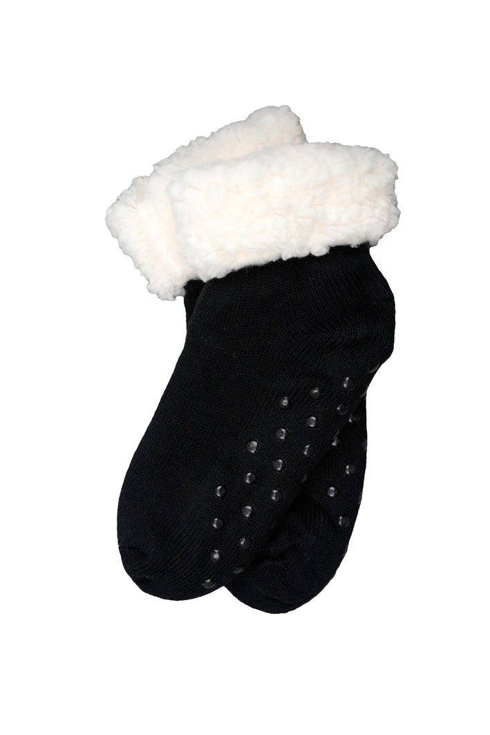 Paar Socken) Dein Hüttensöckchen "Uni" Wohlfühlmomente Kurze Grau für Socken, 2 Antistress-Accessoire (Ein wahre Thinxx Meliert Norwegersocken Beauty