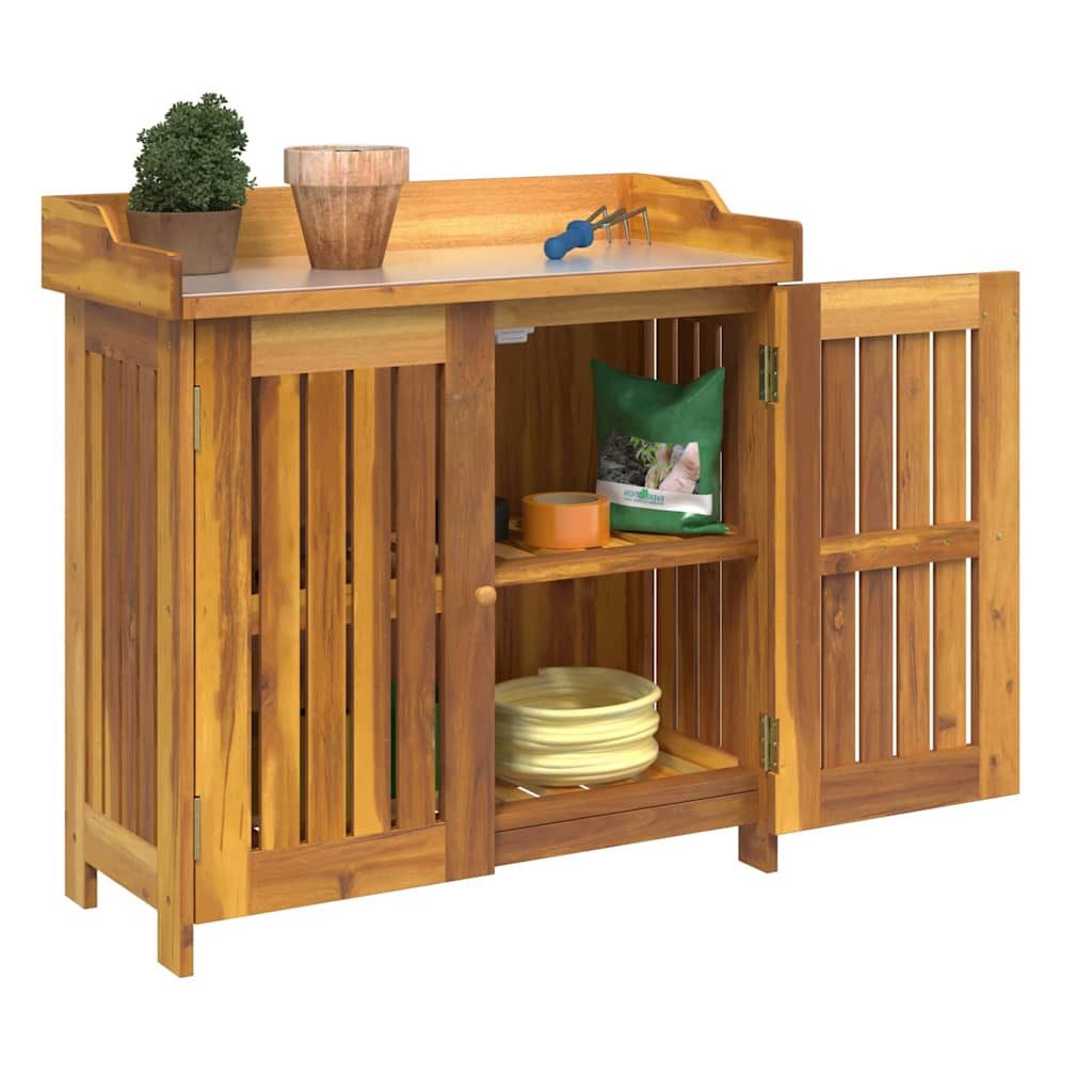 vidaXL Schuhschrank Garten-Schrank Braun 78 x 36,5 x 78 cm Massivholz (1-St günstig online kaufen