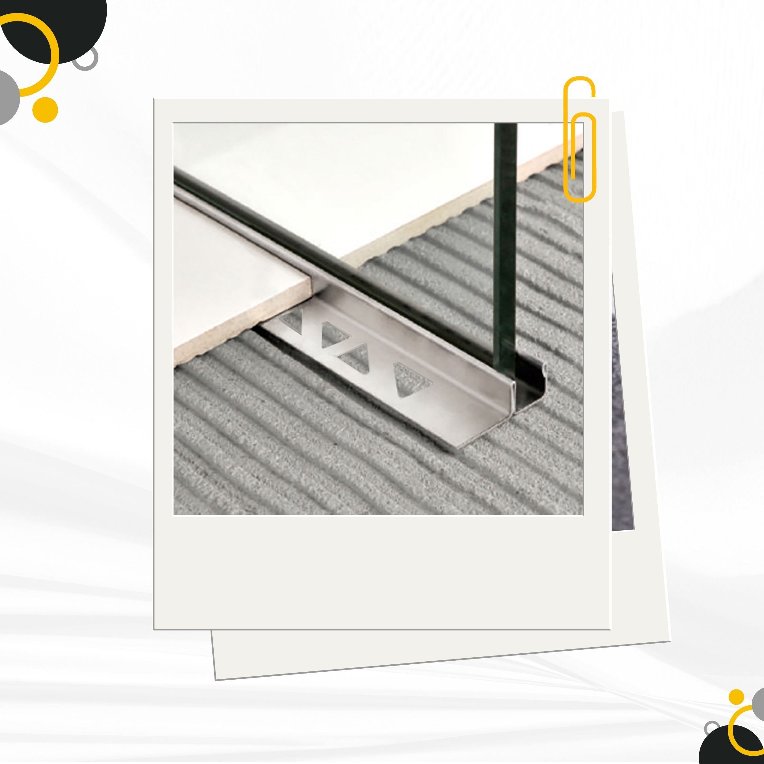 tktrading24 Abschlussprofil Glas-Fliesenprofil Edelstahl Klemmprofil Wandprofil V2A 2 m H12,5 mm – Bild 5 von 5