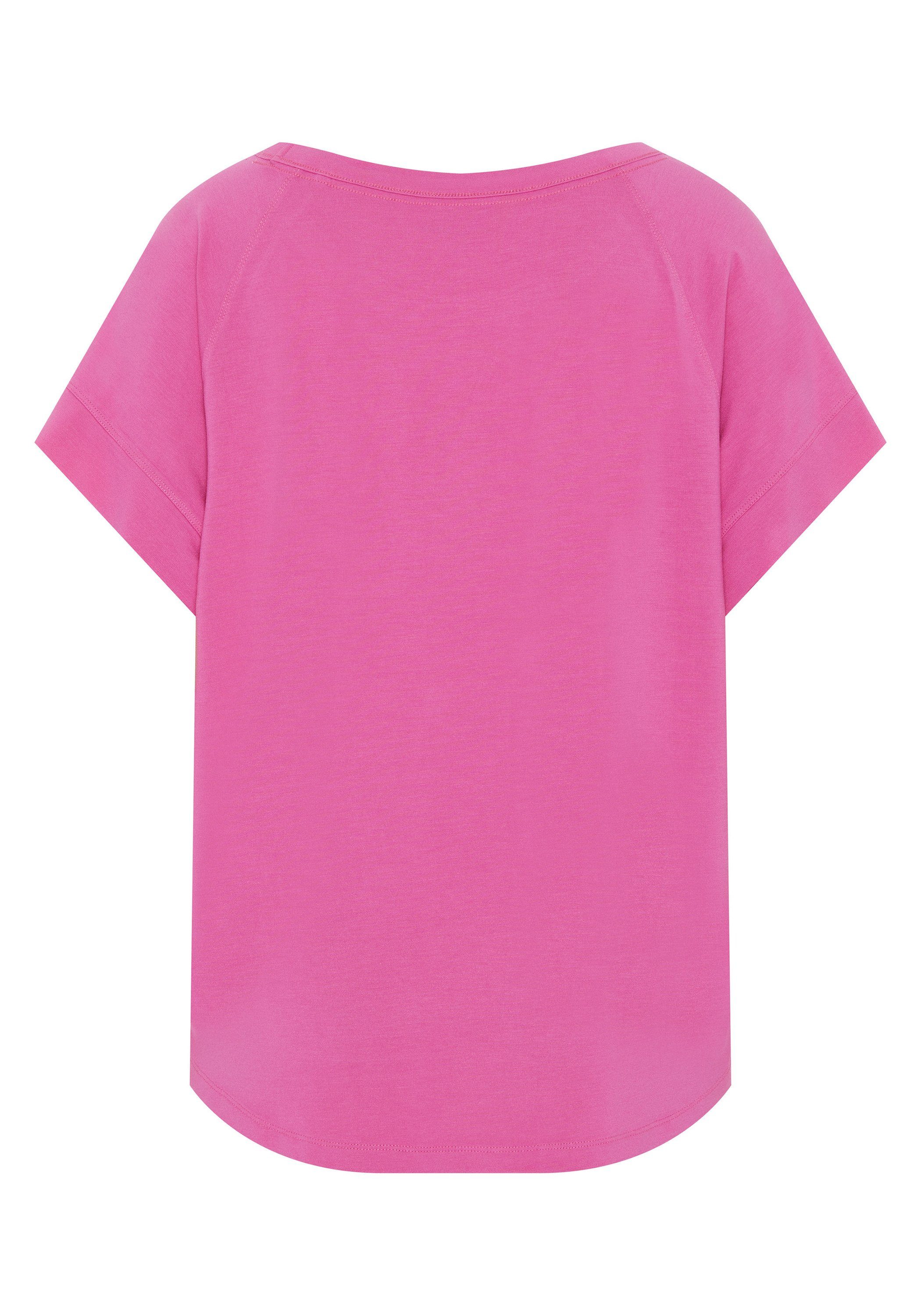 boxy Shape Print-Shirt Comfort-Fit Cone Flower und SPORT 17-2521 JETTE