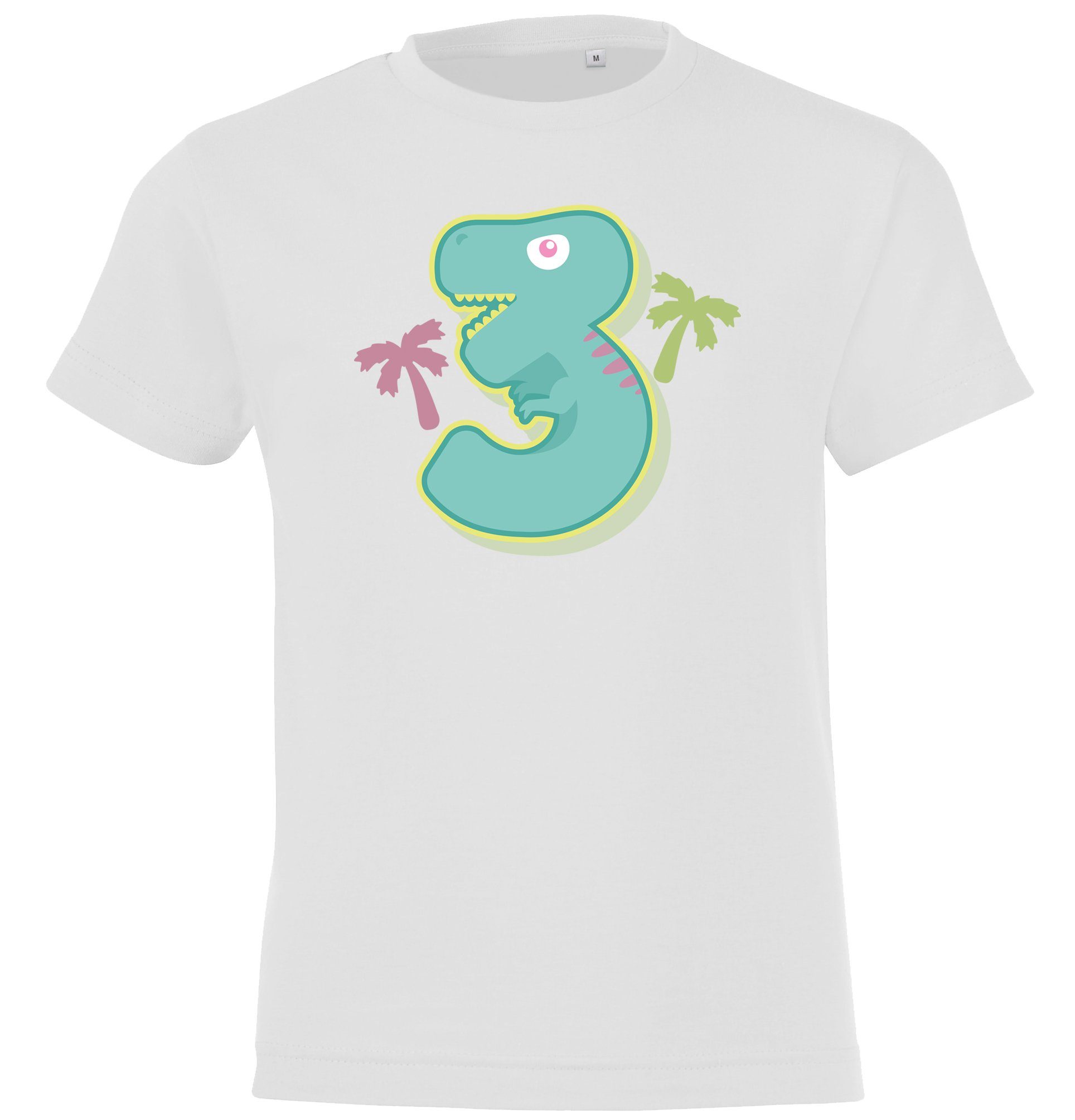 Youth Designz T-Shirt 3 Jahre T-Shirt Jungen Frontprint Geburtstags für lustigem Alt Weiß mit
