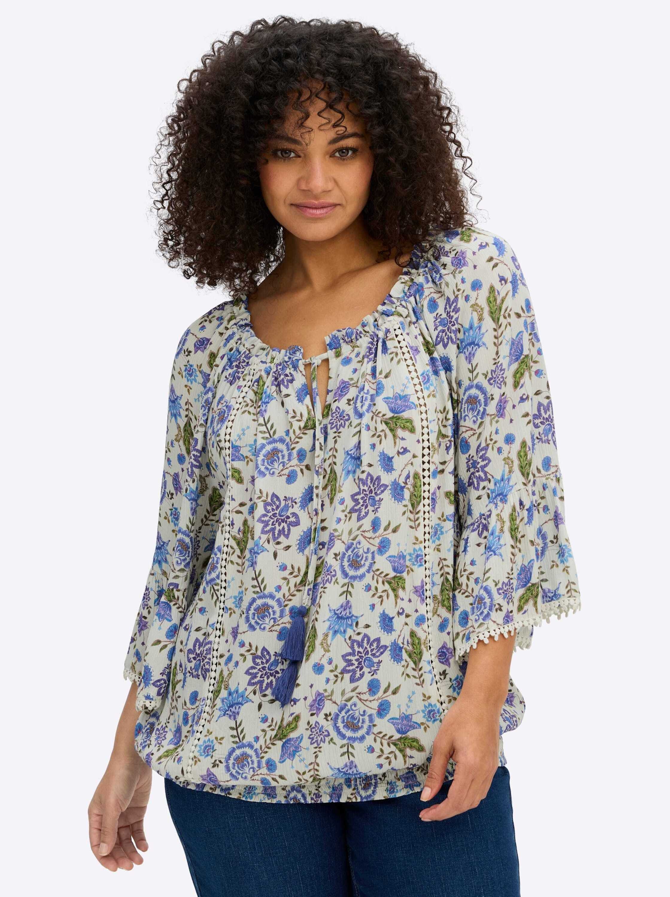 sheego by Joe Browns Klassische Bluse 3/4-Arm-Bluse 3/4-Arm