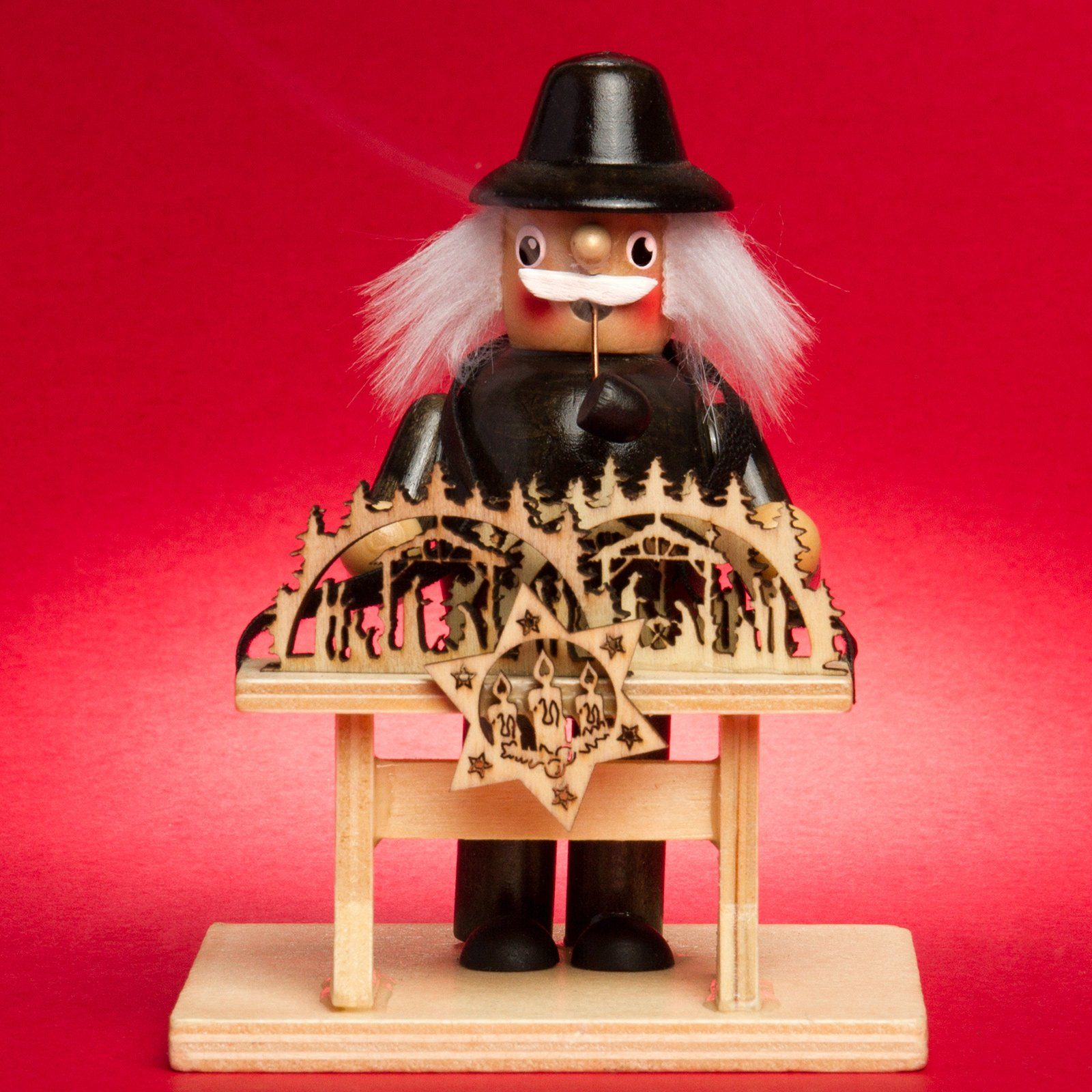 SIKORA Weihnachtsfigur RM-C Räuchermännchen aus Holz günstig online kaufen