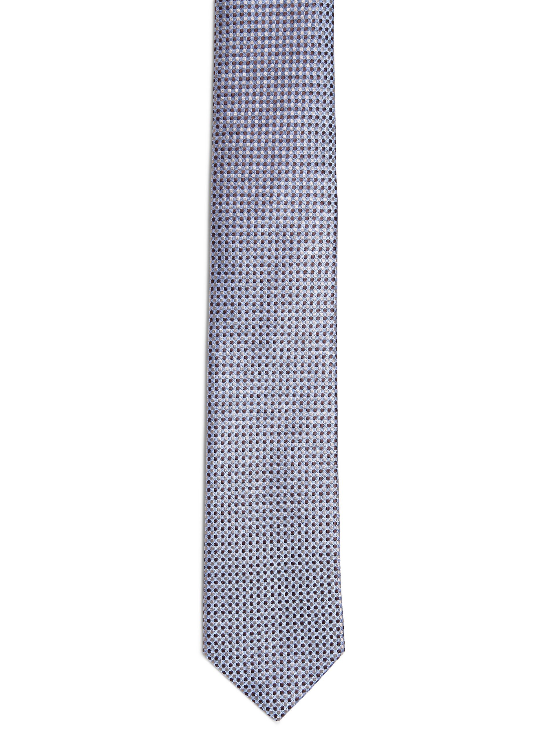 James Andrew taupe blau Krawatte