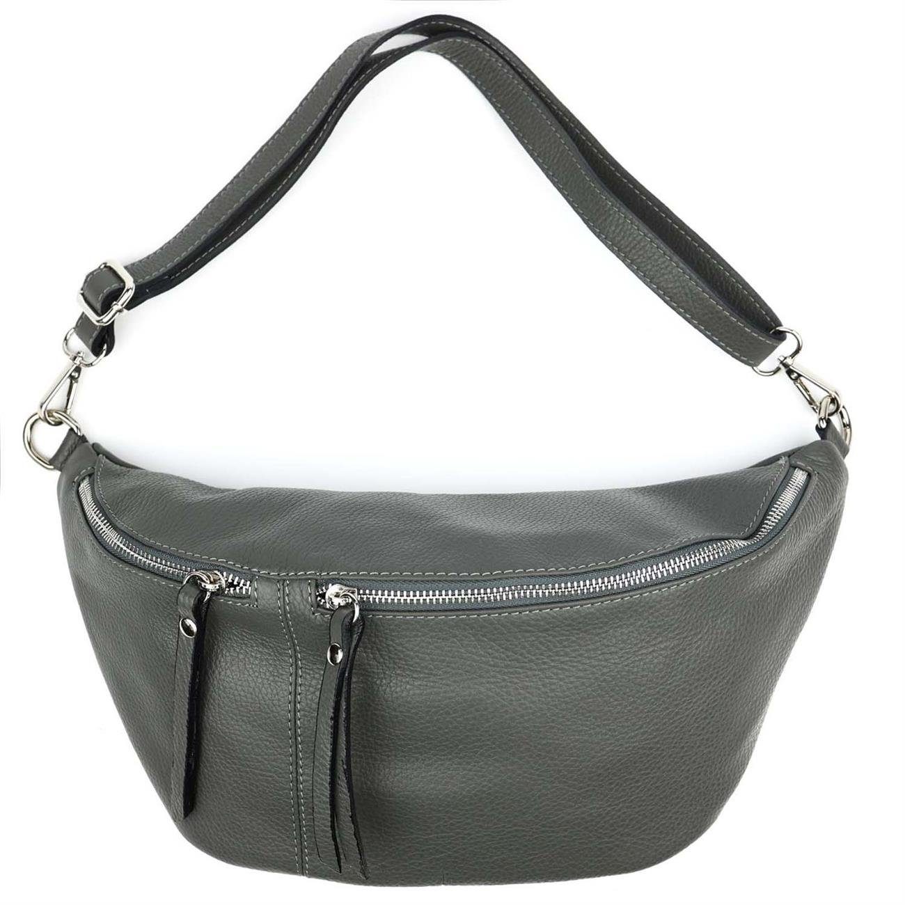ITALYSHOP24 Schultertasche Damen Leder Tasche CrossBody Brusttasche BodyBag günstig online kaufen