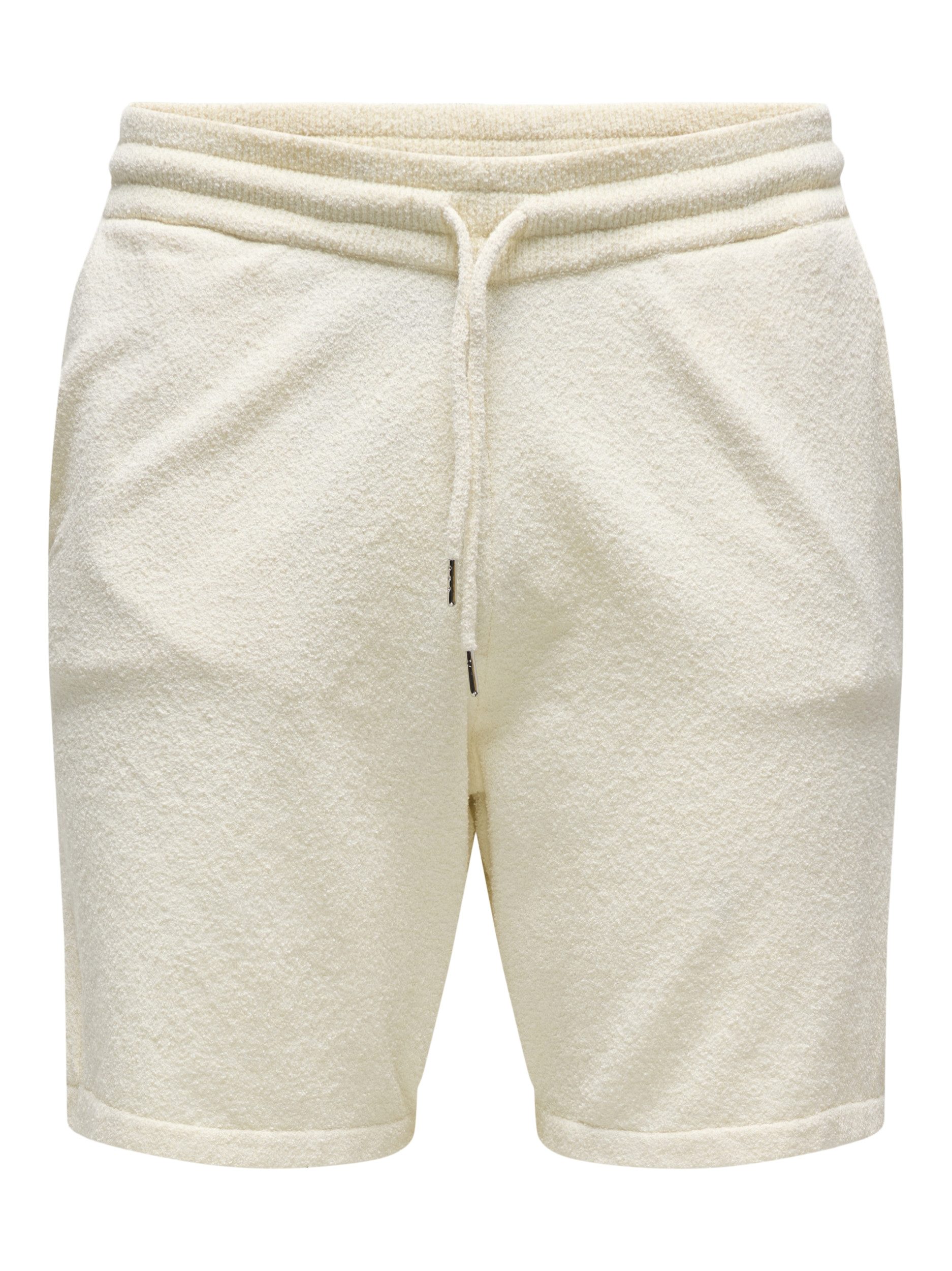 Sweatshorts – Lässige Herren Sweat Shorts in Unifarbe mit Kordelzug
