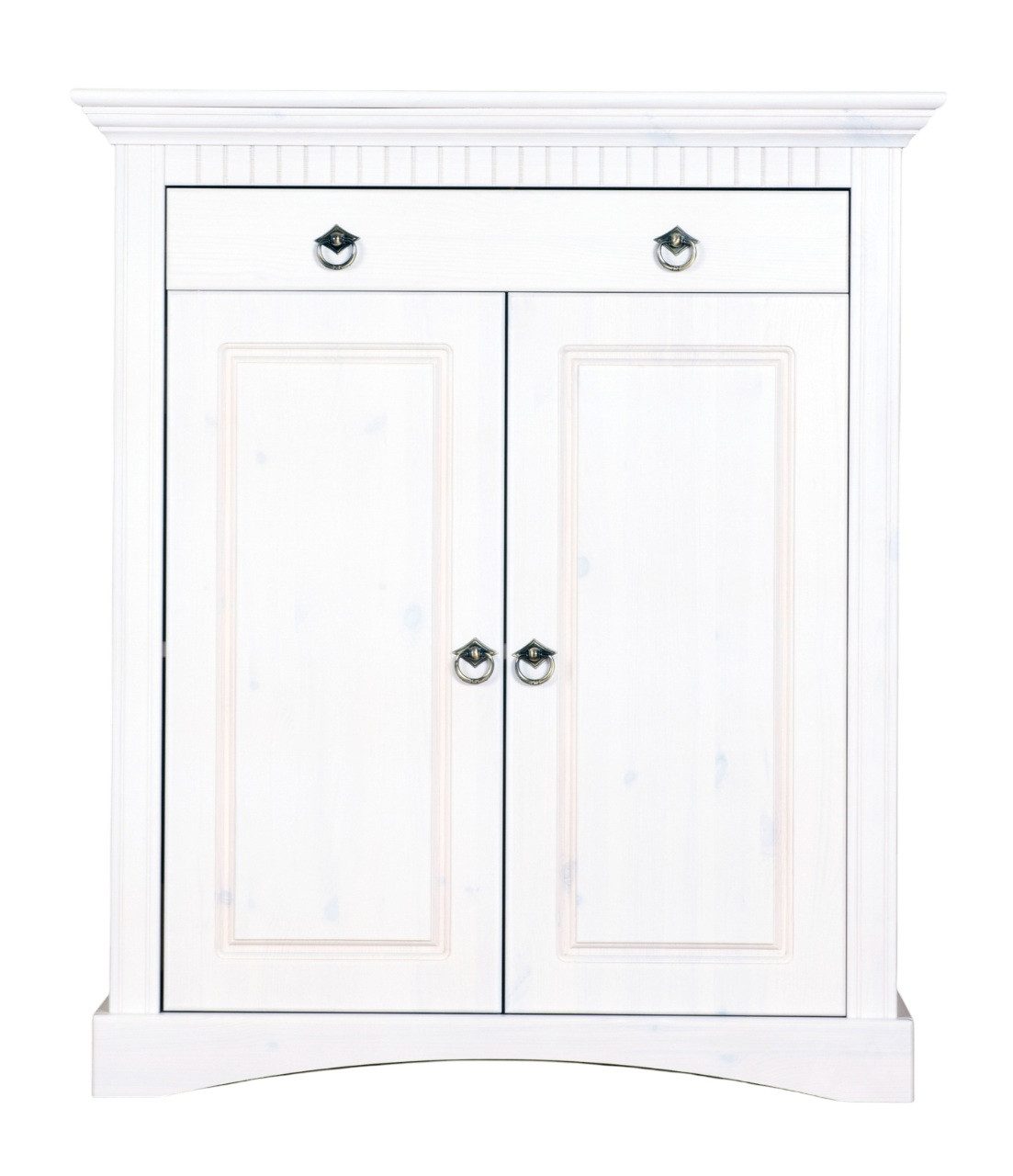 Clever-Moebel Kommode 2 trg Kommode aus Kiefernholz Schrank Sideboard, Breiet: 84cm, Tiefe: 39cm, Höhe: 97cm