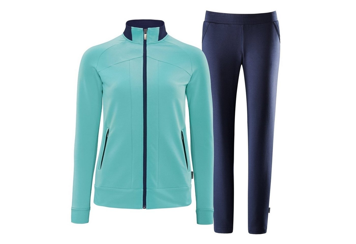 SCHNEIDER Sportswear Trainingsanzug DEENAW Damen Wellness Anzug brightmint dunkelblau › blau  - Onlineshop OTTO