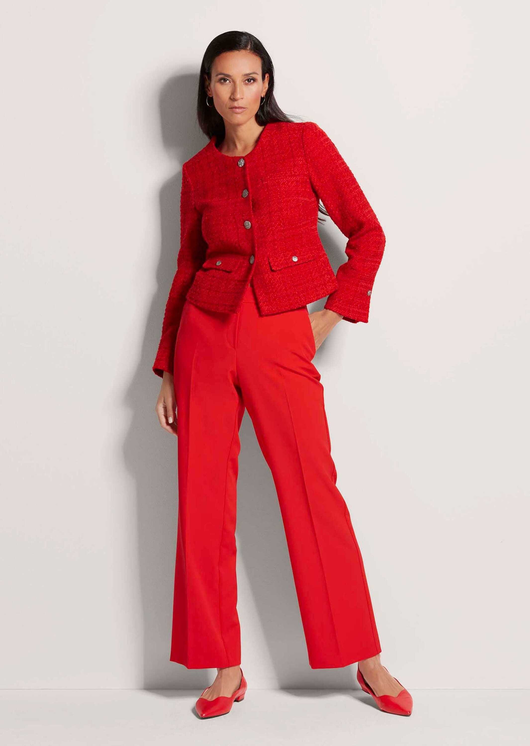 MADELEINE Kurzblazer Eleganter Tweed-Kurzblazer mit Metallknöpfen Businessj günstig online kaufen