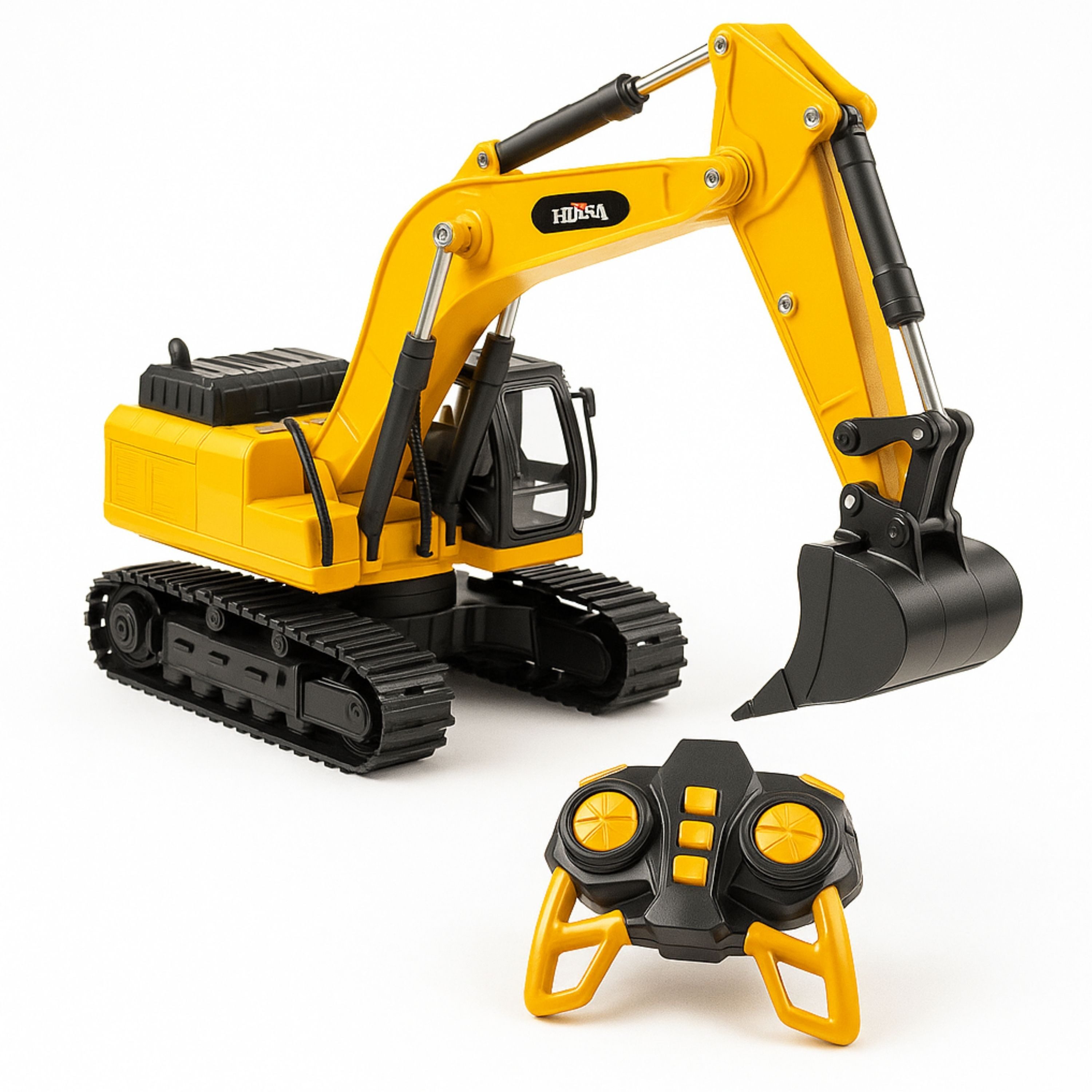 ALARA TOYS RC-Bagger Ferngesteuerter Autos Bagger für Kinder ab 3 Jahren mit Lichtfunktion (1-tlg)