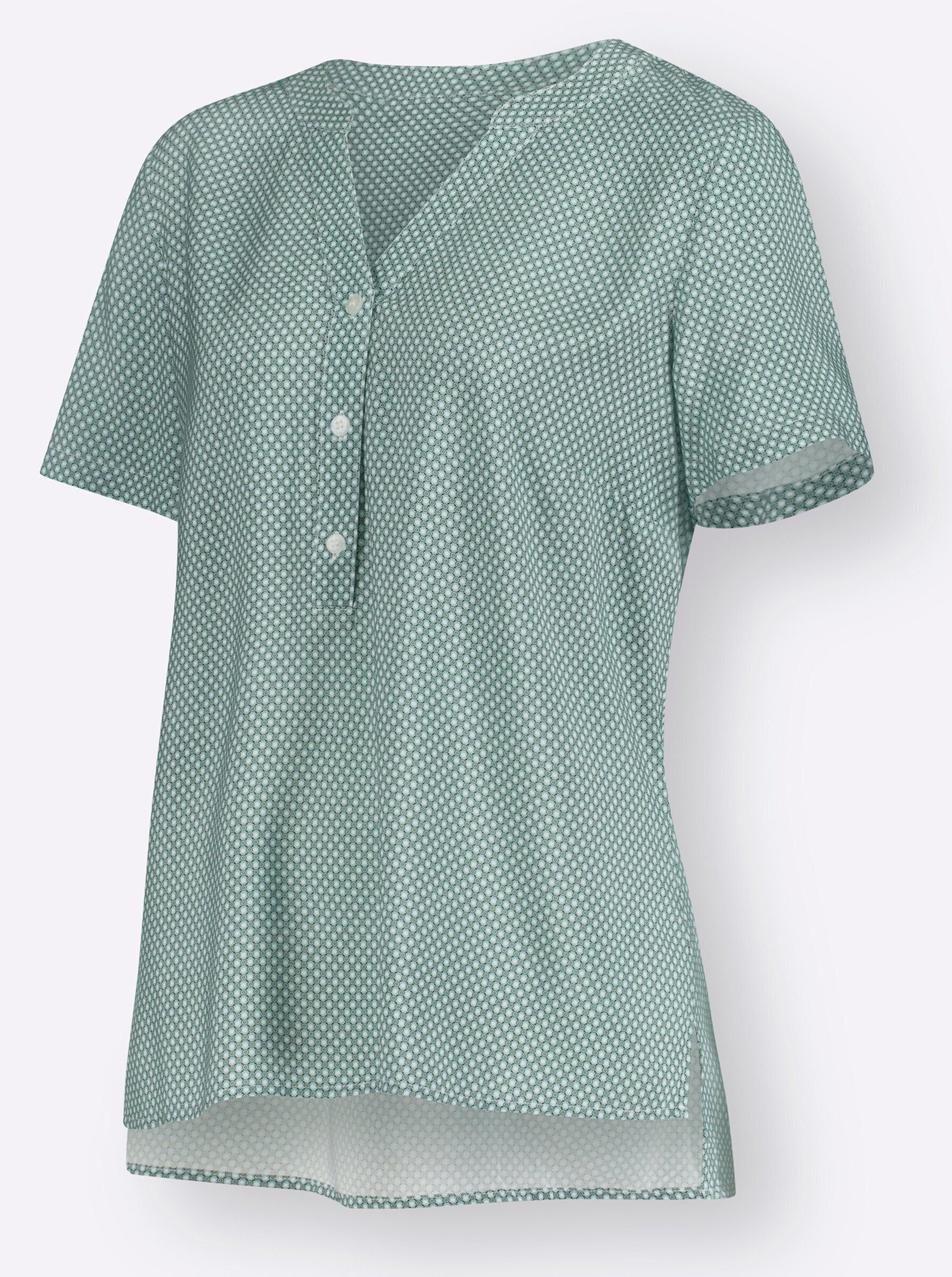 Klassische Bluse Bluse Kurzarm