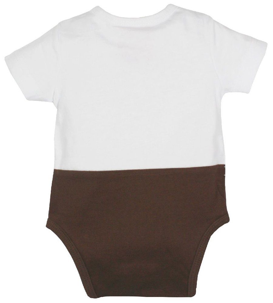 BONDI Body Baby Lederhose 'Gipfelkraxler' 905090, Weiß Braun