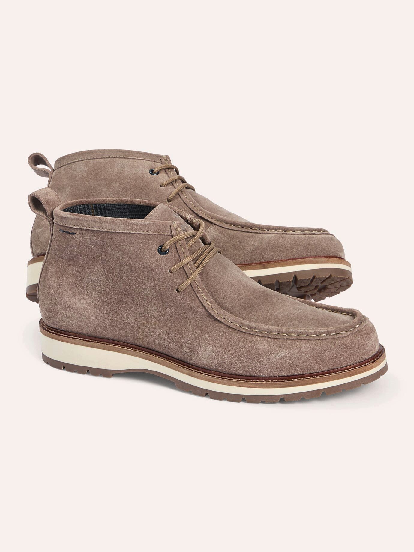 Walbusch Herren Schnürstiefel aus Velours Schnürstiefel mit herausnehmbarer Decksohle